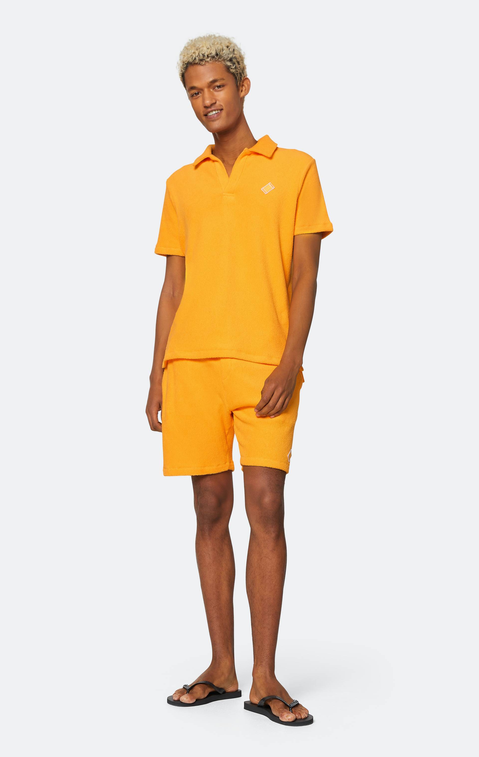 Onepiece Towel Club Piquet Shirt Orange - 3