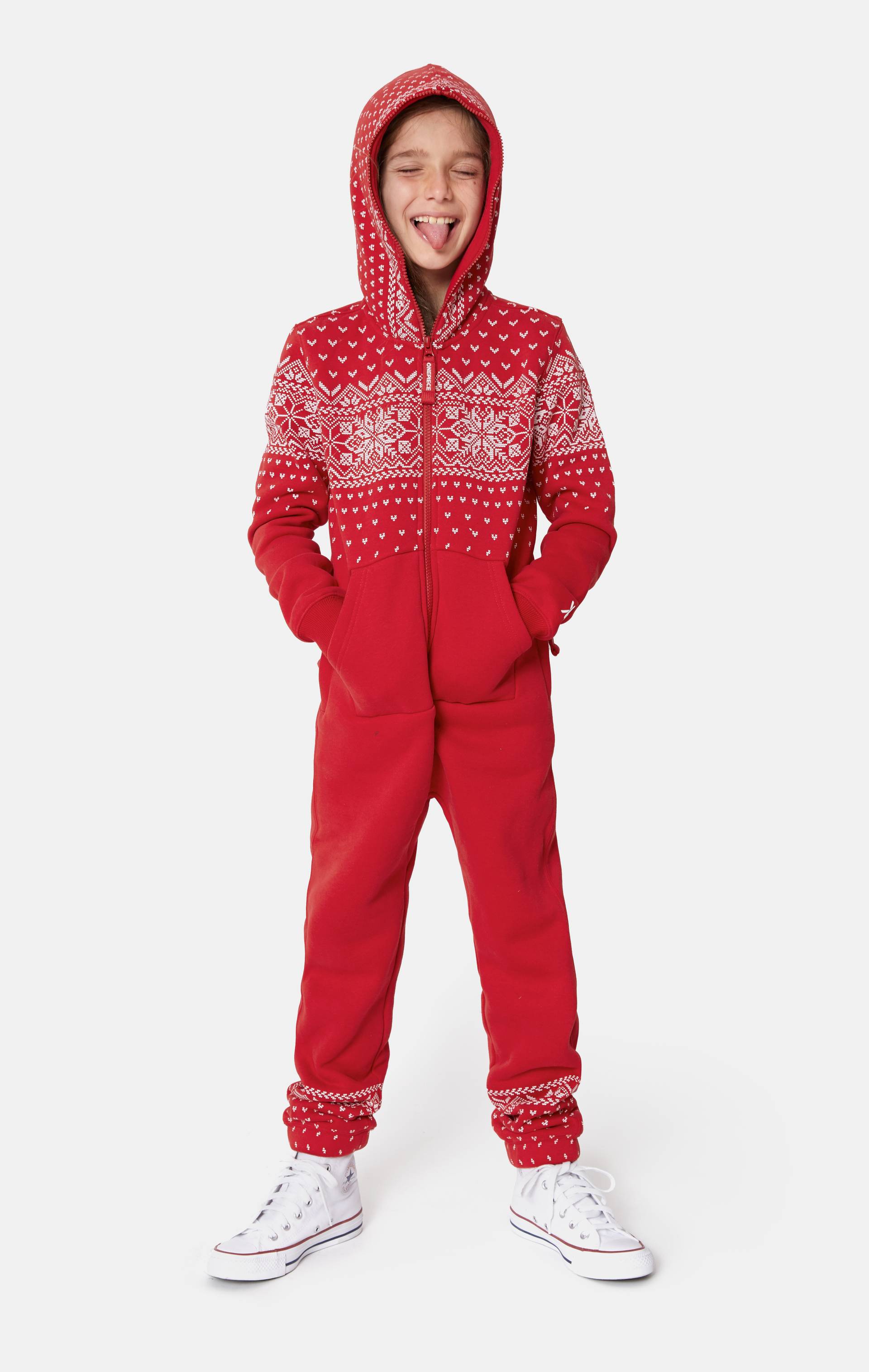 Onepiece Alpine Kids Jumpsuit Red - 8
