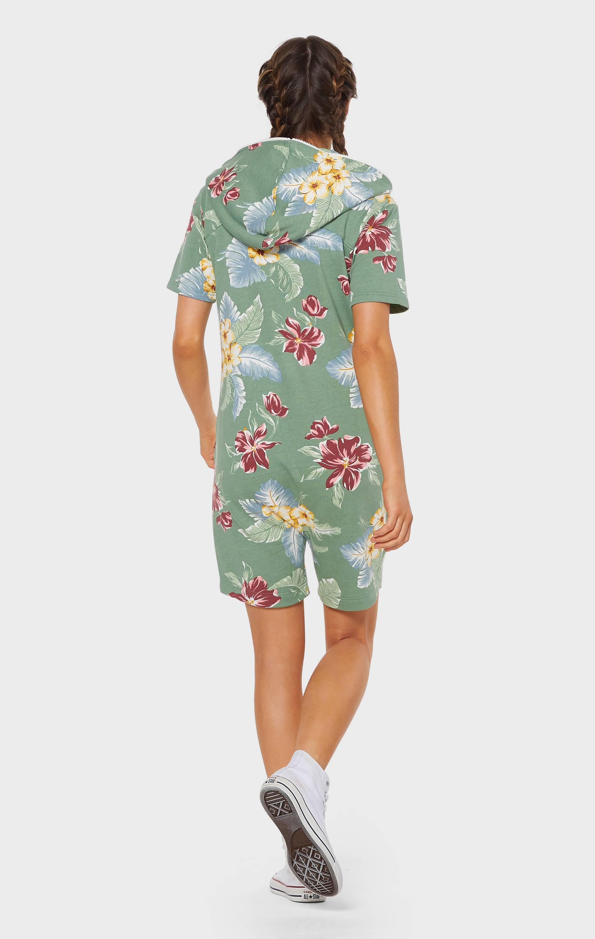 Onepiece Vintage Waikiki Short Jumpsuit Green - 7
