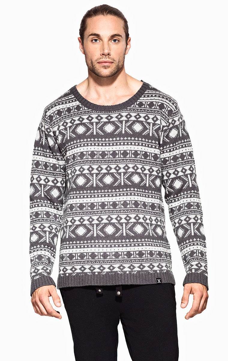 Onepiece Halling Knitted Sweater Grey / Dark Grey - 1