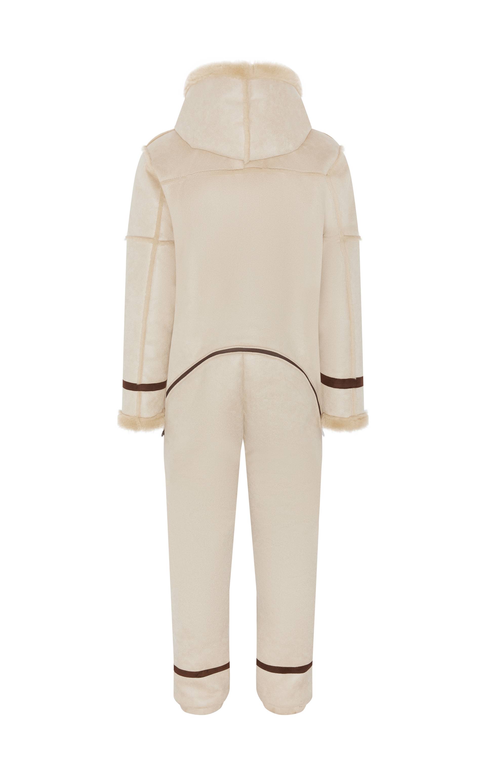 Onepiece Duffel Jumpsuit Off White - 2