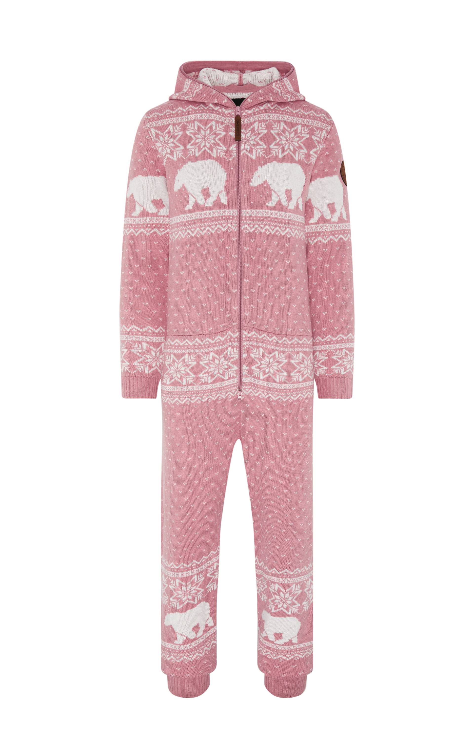 Onepiece Polar Bears Are Coming Jumpsuit Light Pink - 1