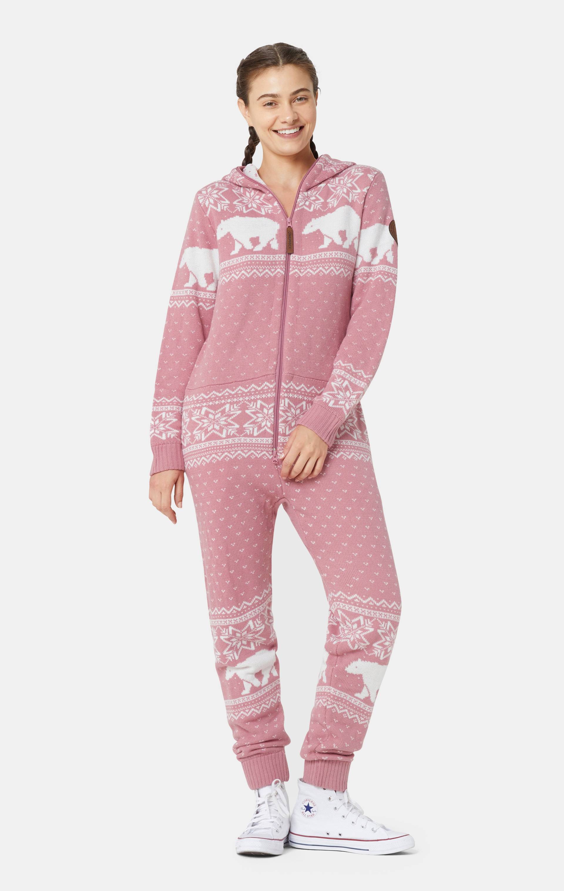 Onepiece Polar Bears Are Coming Jumpsuit Light Pink - 9