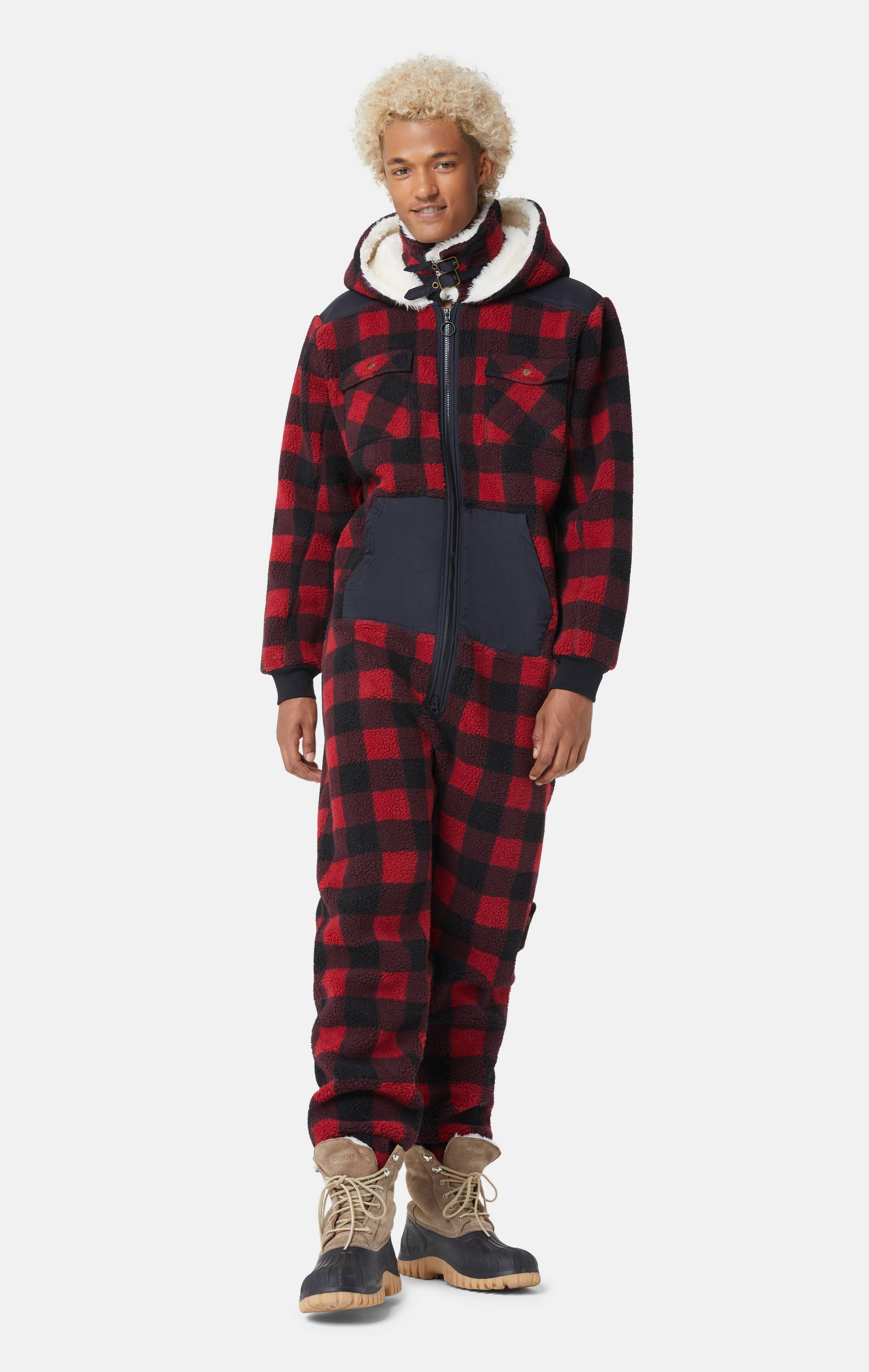 Onepiece The Lumberjacket Jumpsuit Red - 3