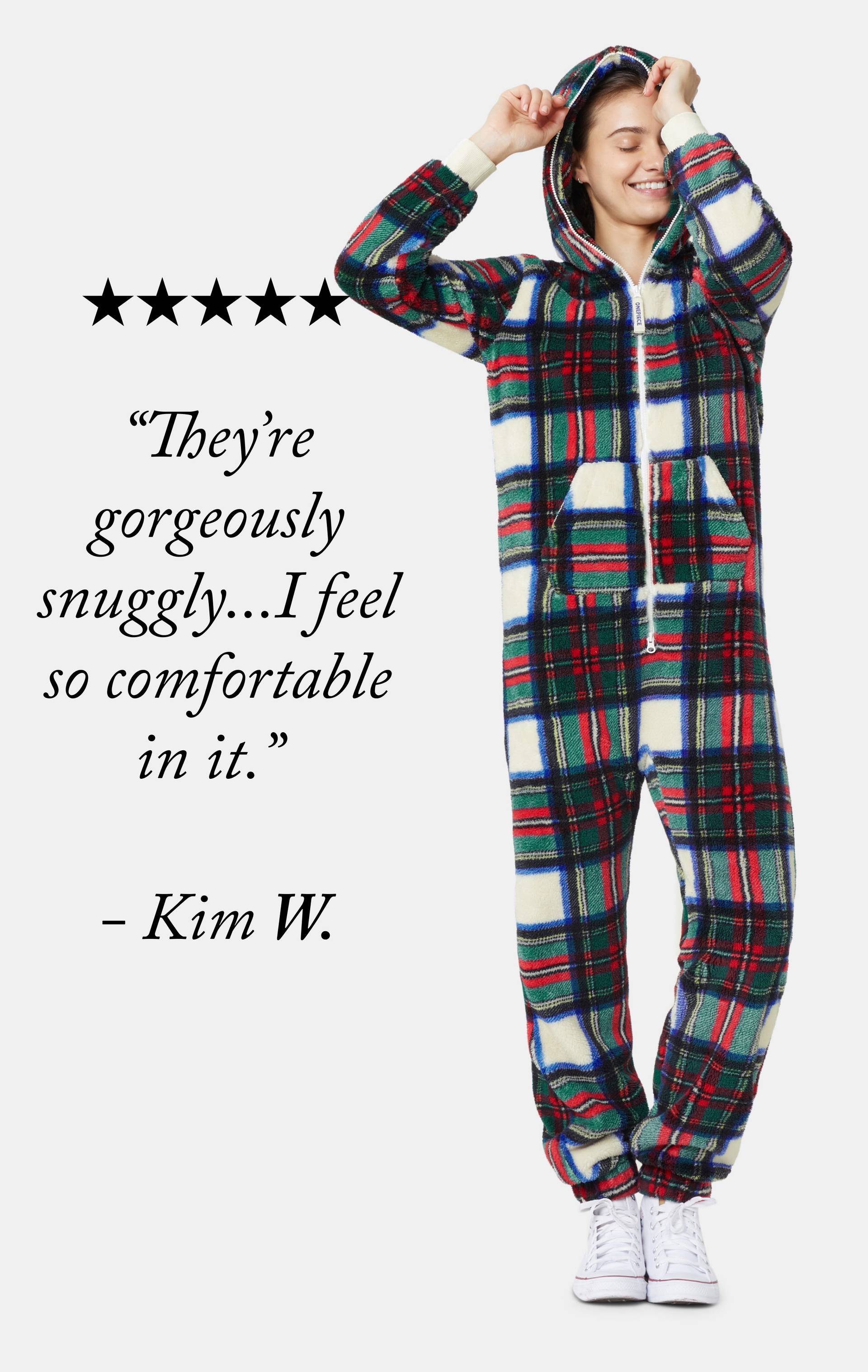 Onepiece The Puppy Jumpsuit Checkered Red - 13