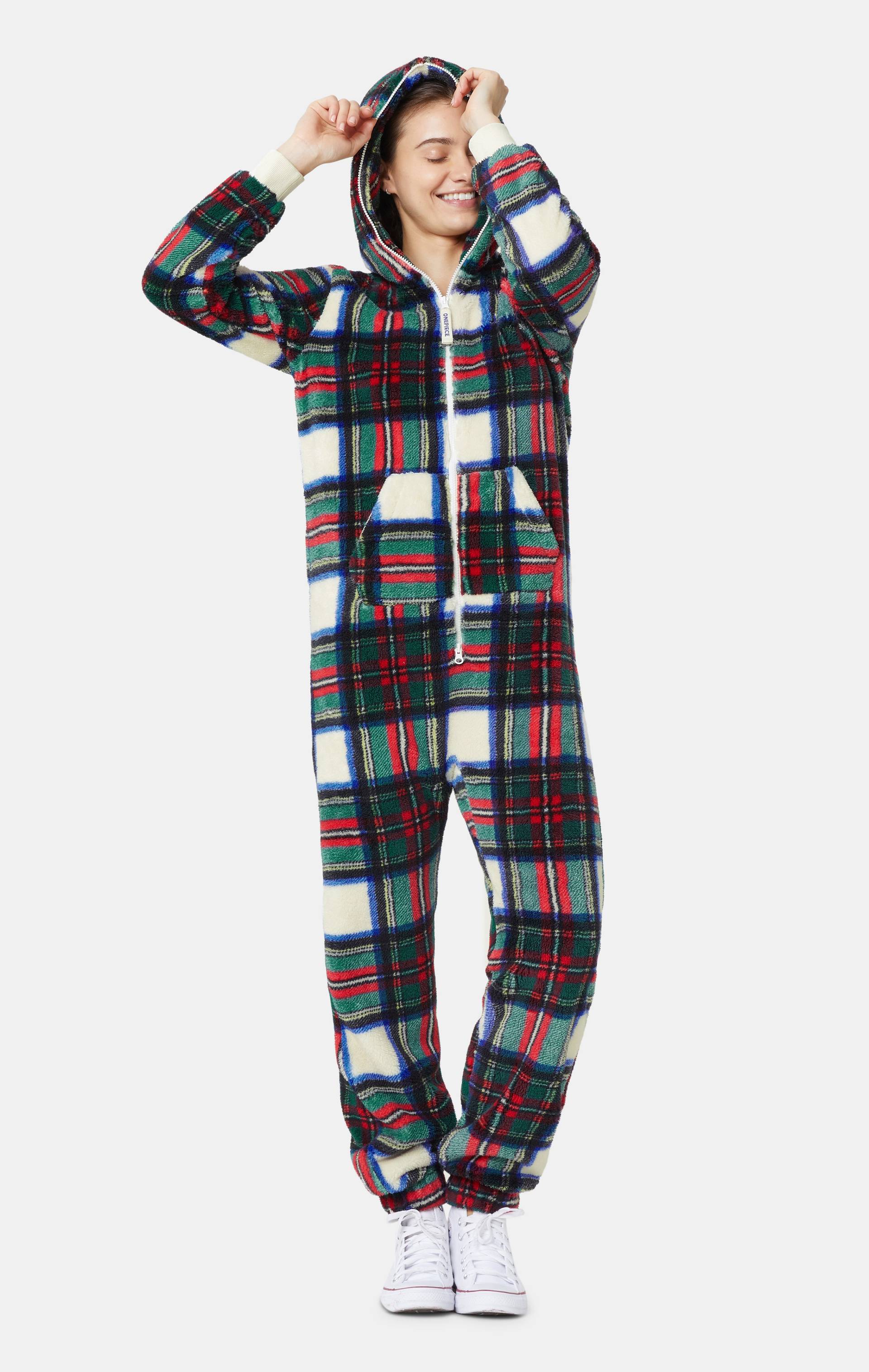 Onepiece The Puppy Jumpsuit Checkered Red - 14