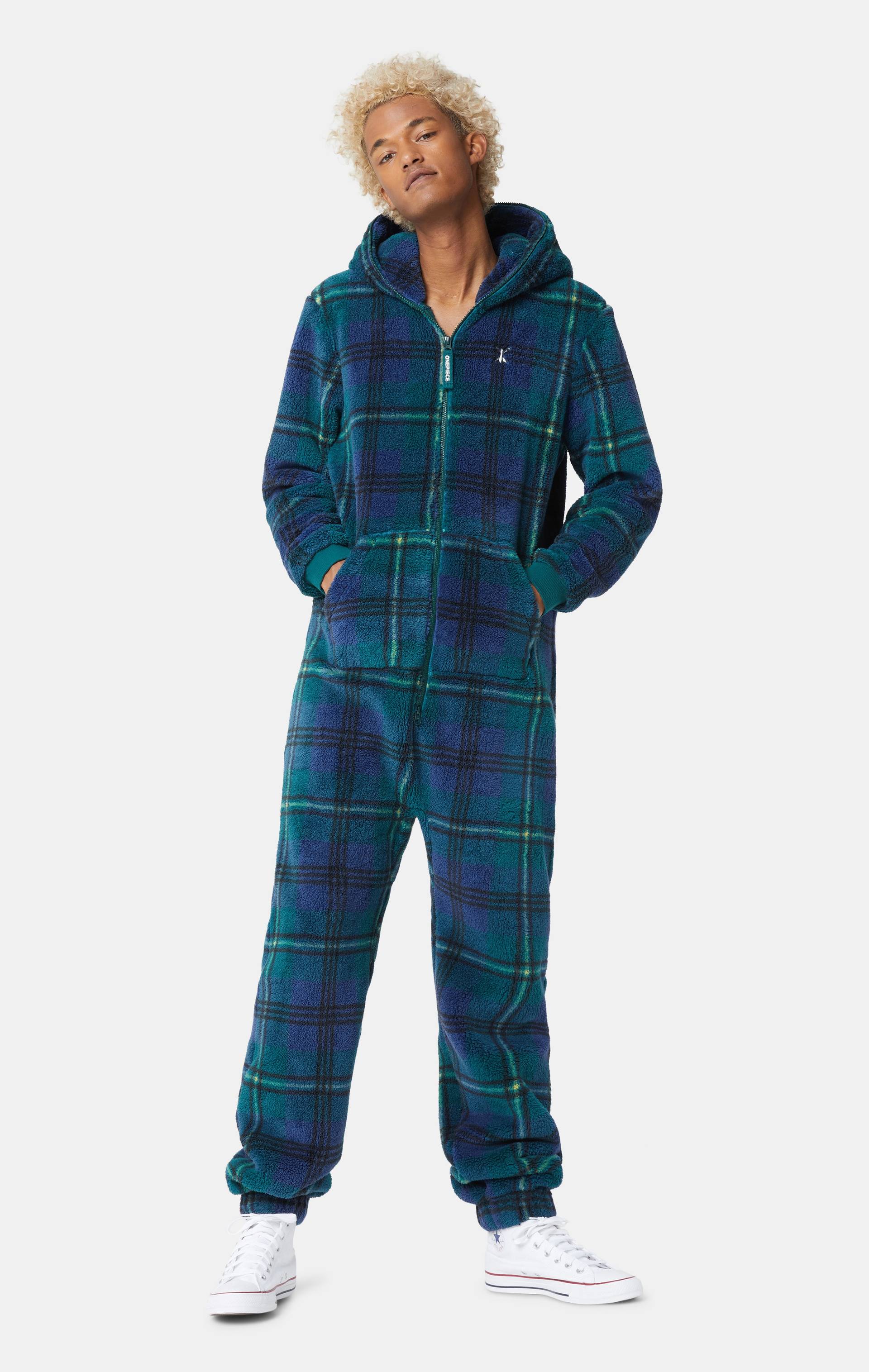 Onepiece The Puppy Jumpsuit Checkered Green - 3