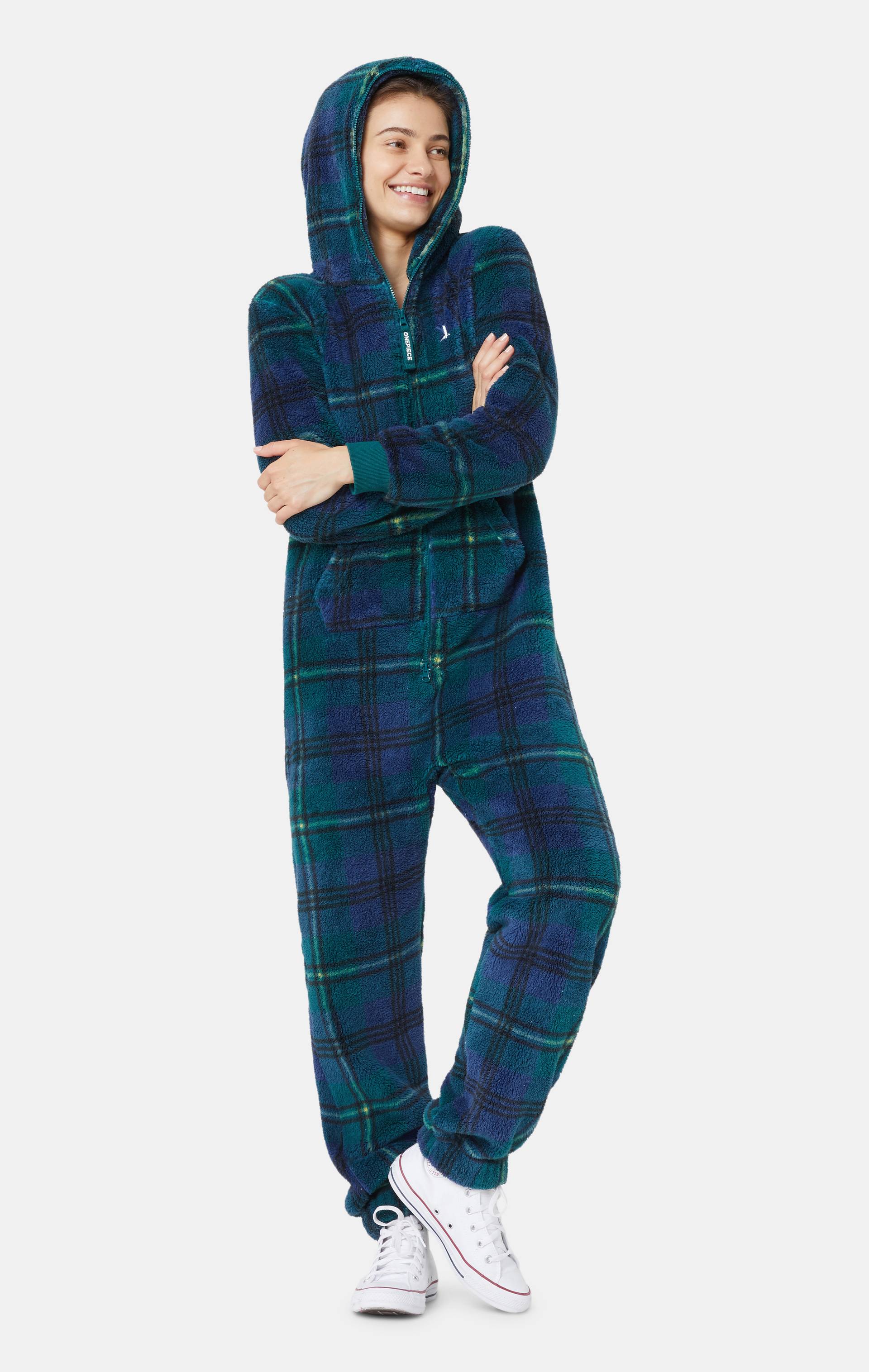 Onepiece The Puppy Jumpsuit Checkered Green - 11