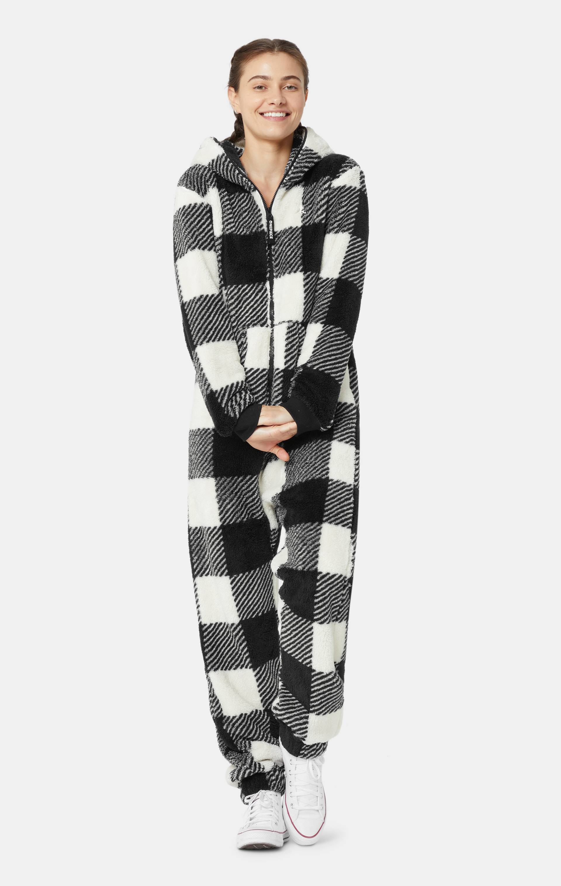 Onepiece The Puppy Jumpsuit Checkered White - 9