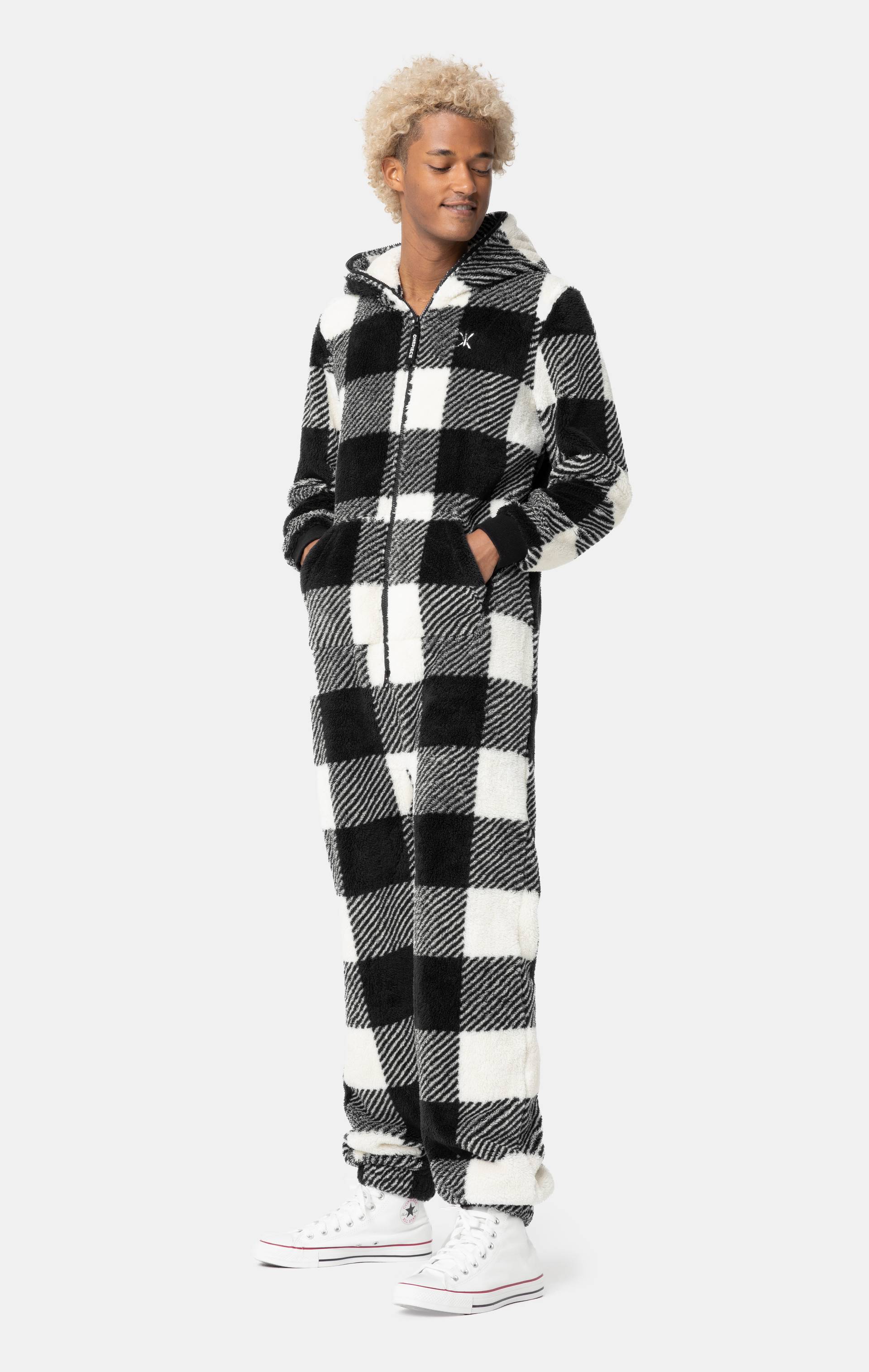 Onepiece The Puppy Jumpsuit Checkered White - 3