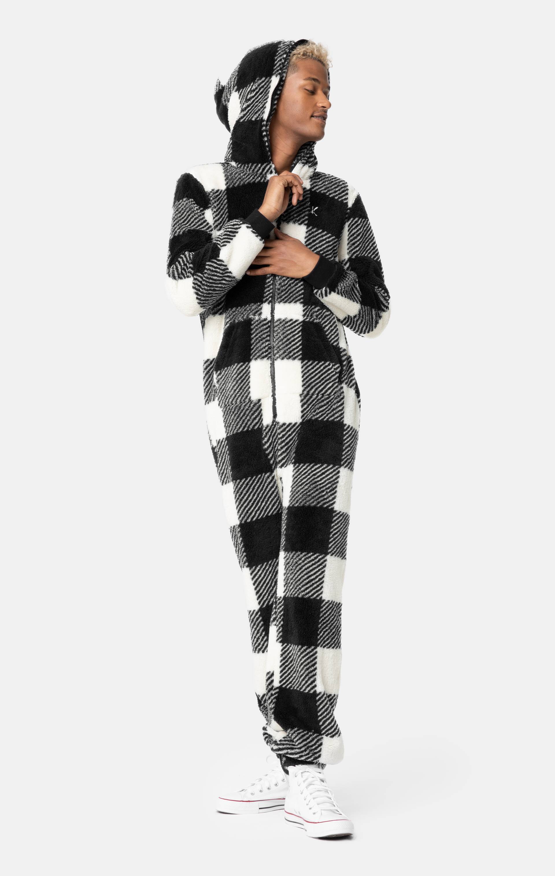 Onepiece The Puppy Jumpsuit Checkered White - 5