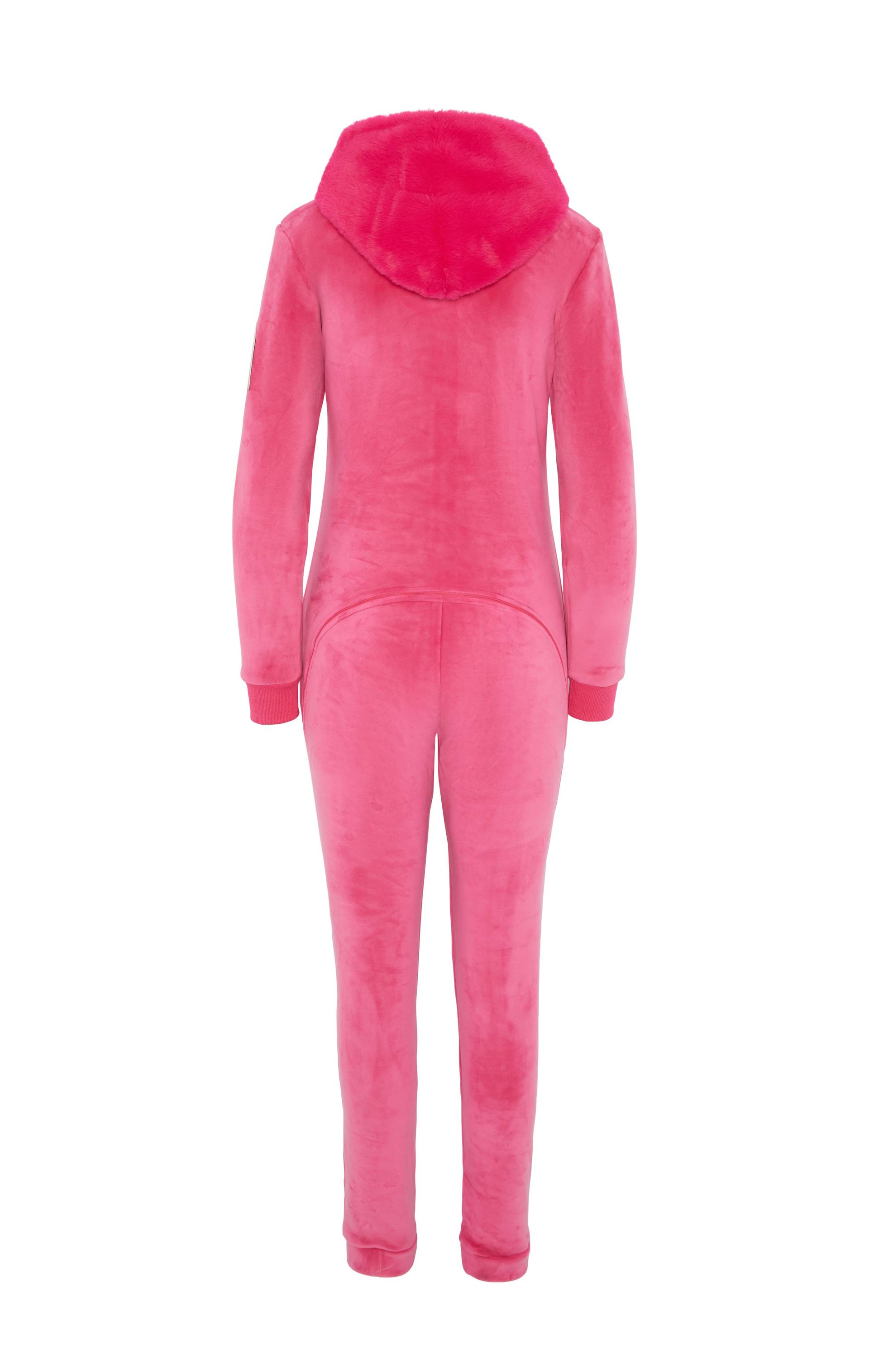 Onepiece Alps Soft Velvet Fitted Jumpsuit Pink - 2