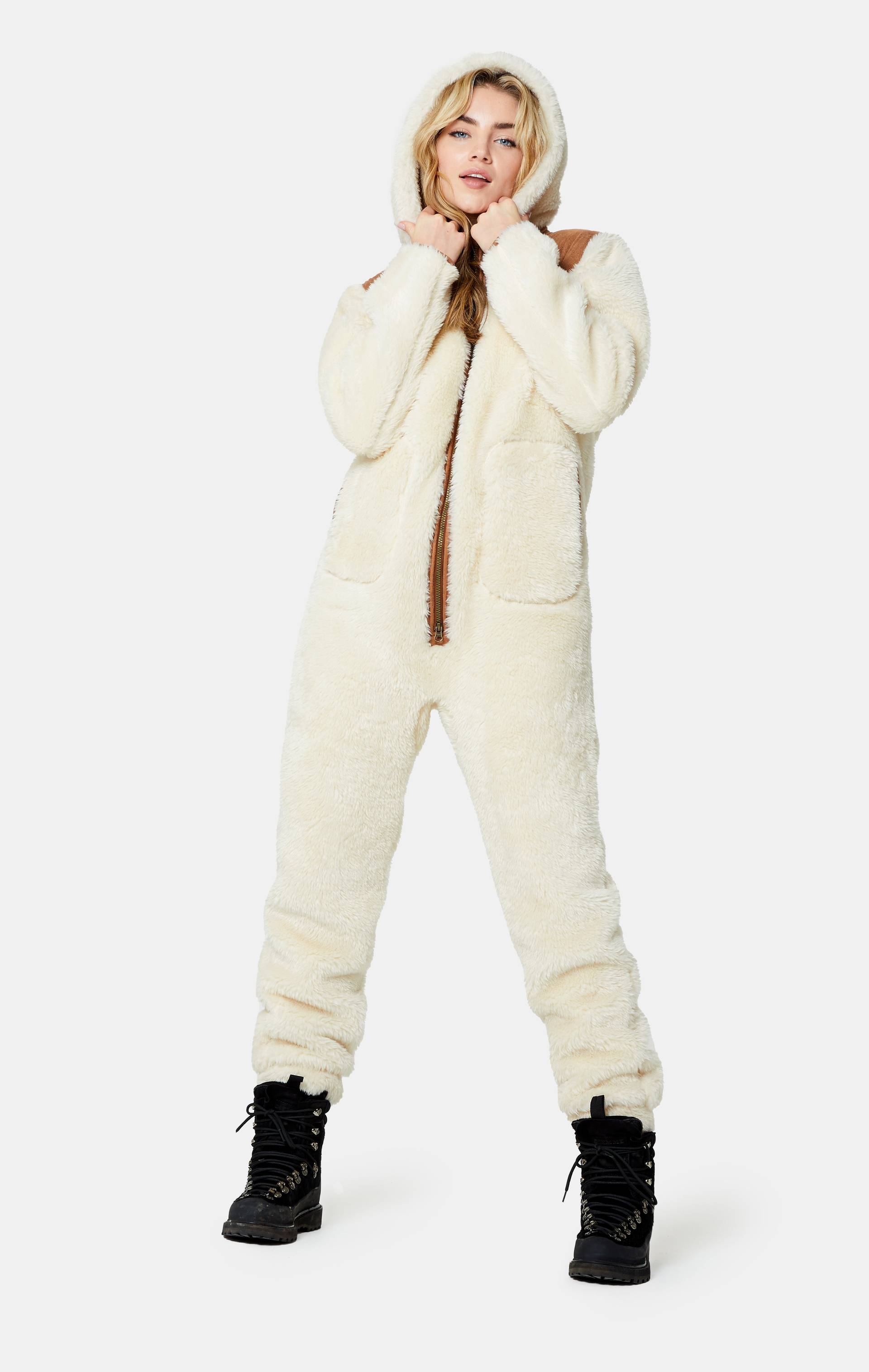 Onepiece The New Vegan Shearling Jumpsuit Off White - 12