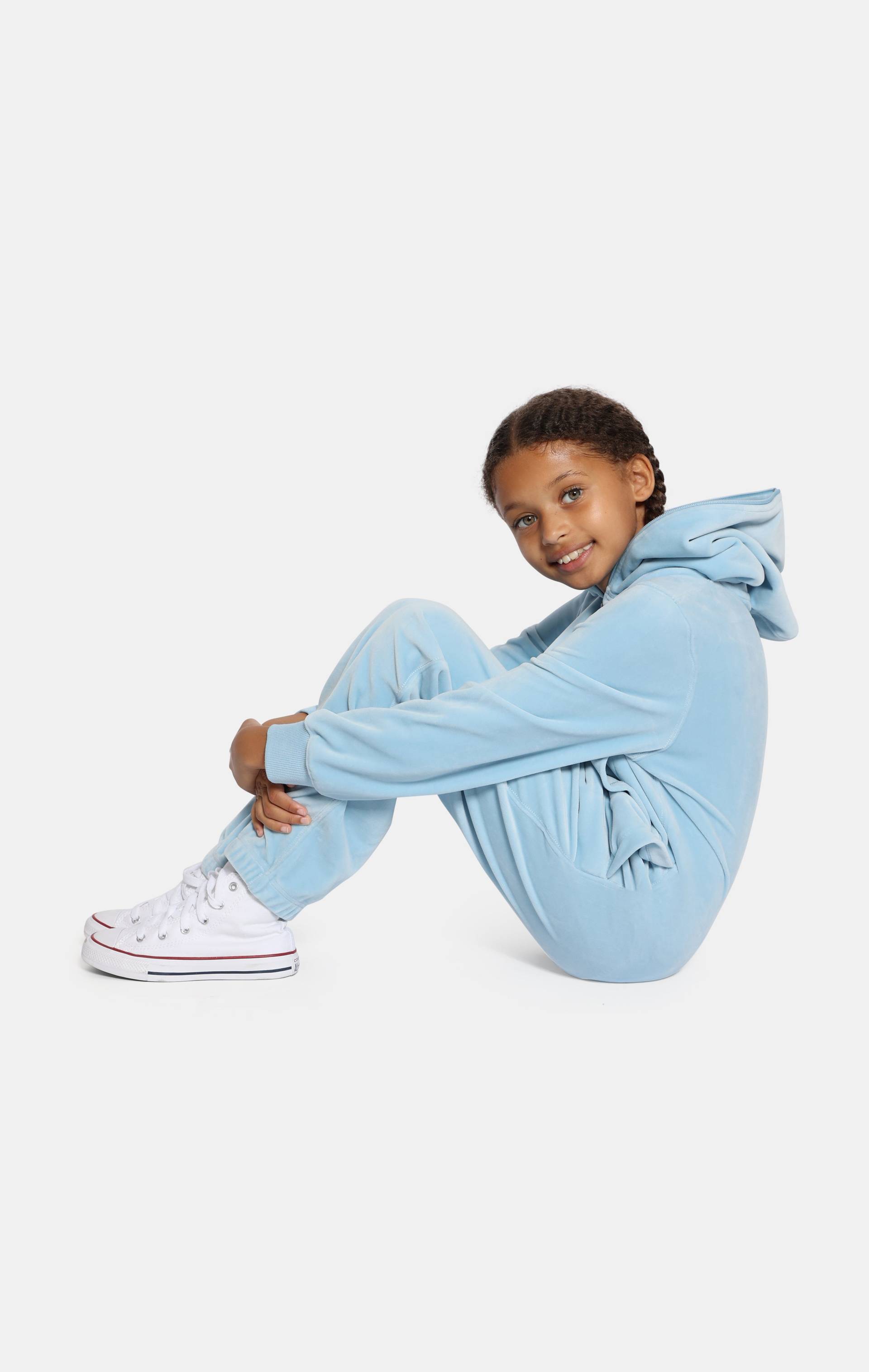 Onepiece Original Velvet Kids Jumpsuit Light Blue - 6