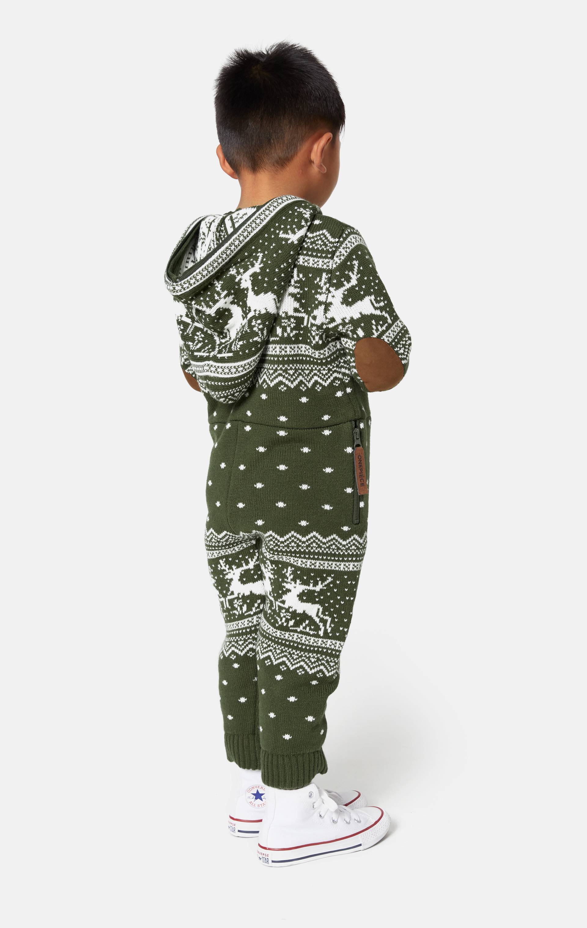 Onepiece Holidays Are Coming KIDS Onesie Jumpsuit Green - 2