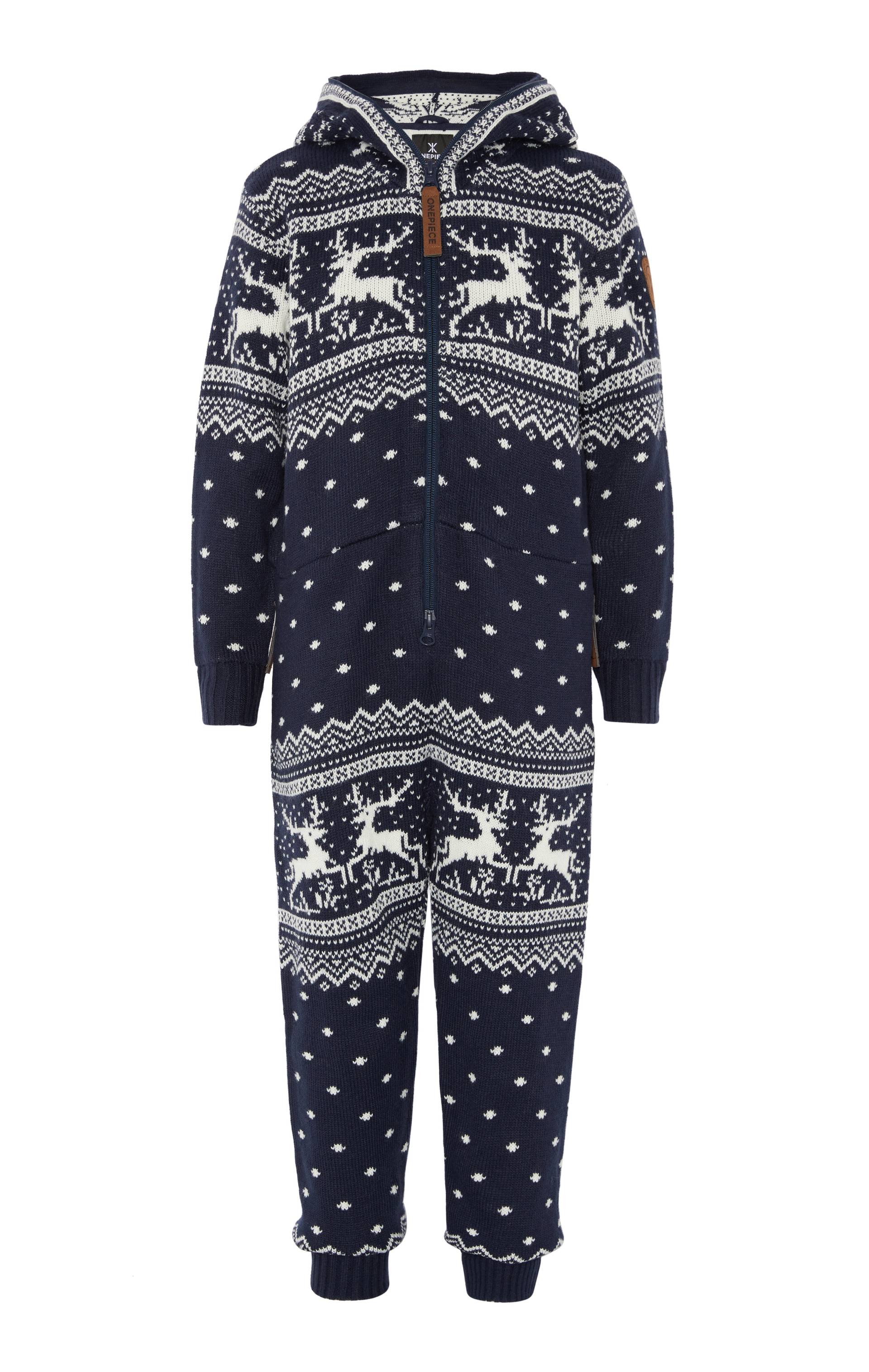 Onepiece Holidays Are Coming KIDS Onesie Jumpsuit Navy - 5