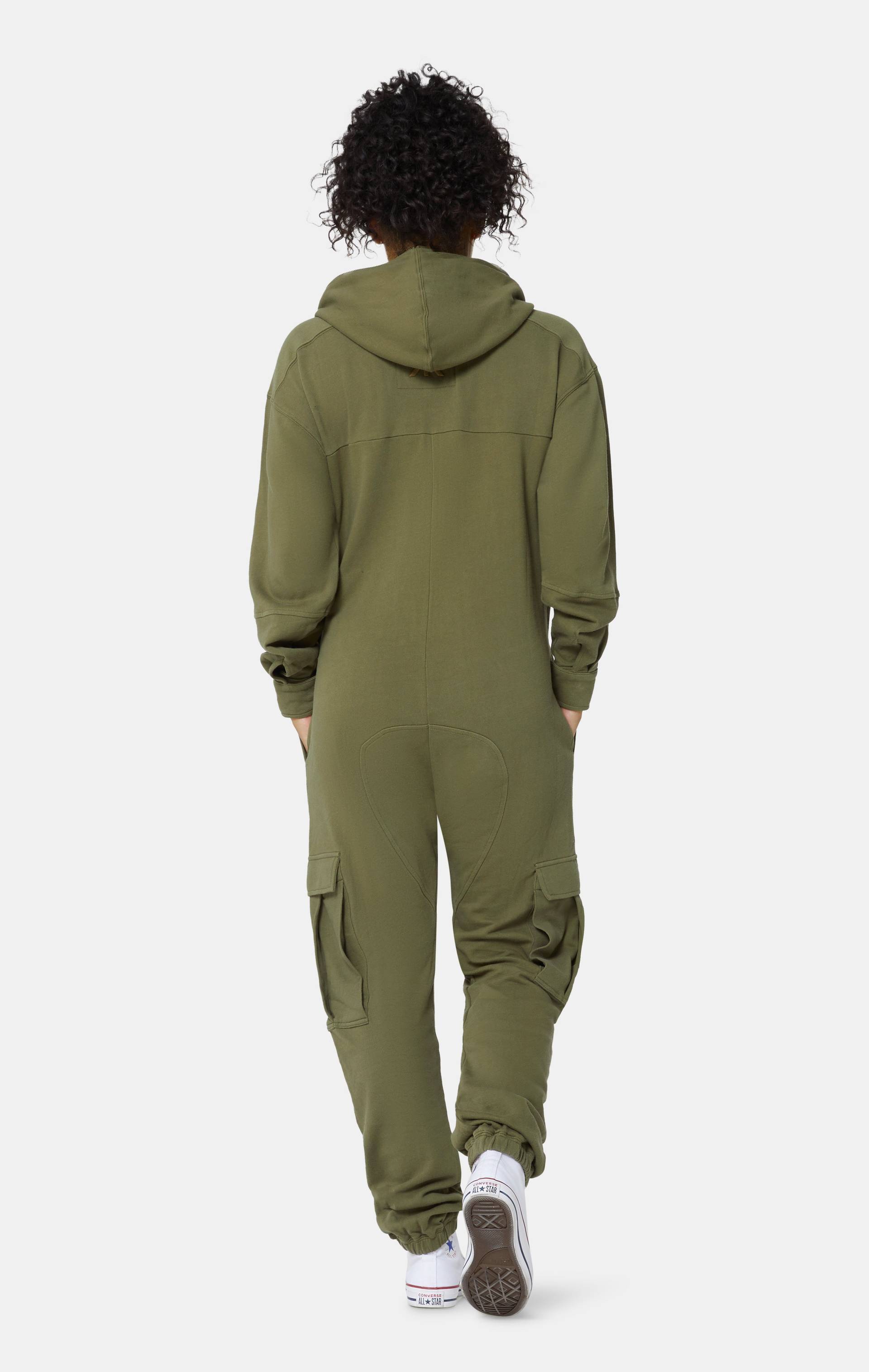 Onepiece Cargo Baggy Jumpsuit Army - 13