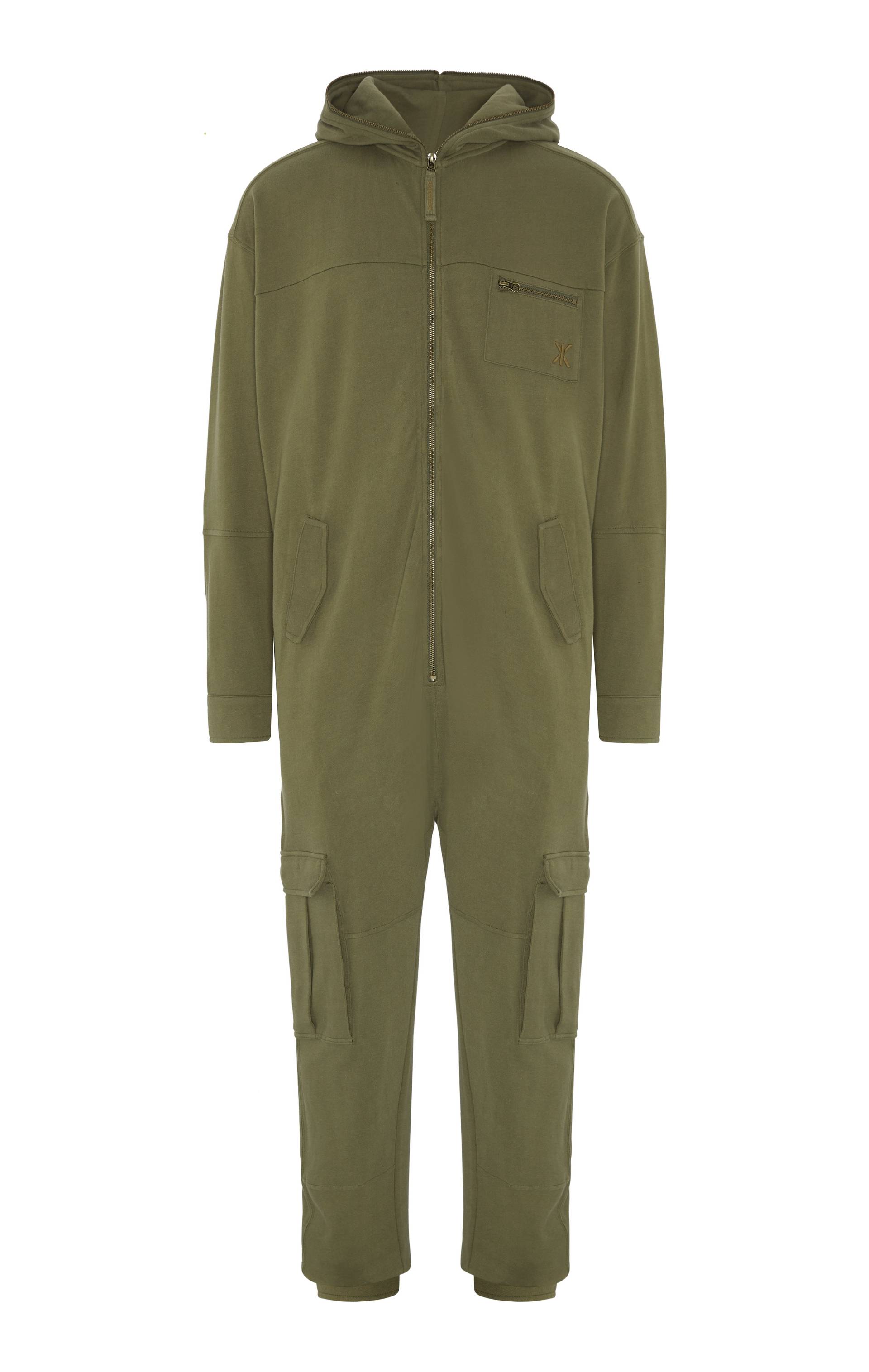Onepiece Cargo Baggy Jumpsuit Army - 1