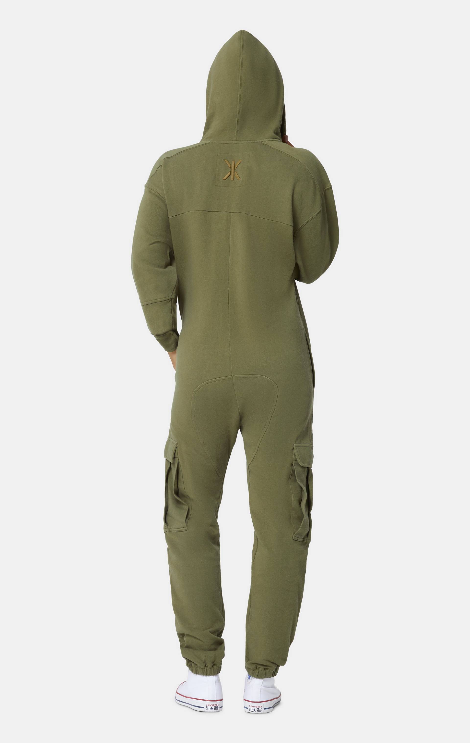 Onepiece Cargo Baggy Jumpsuit Army - 15