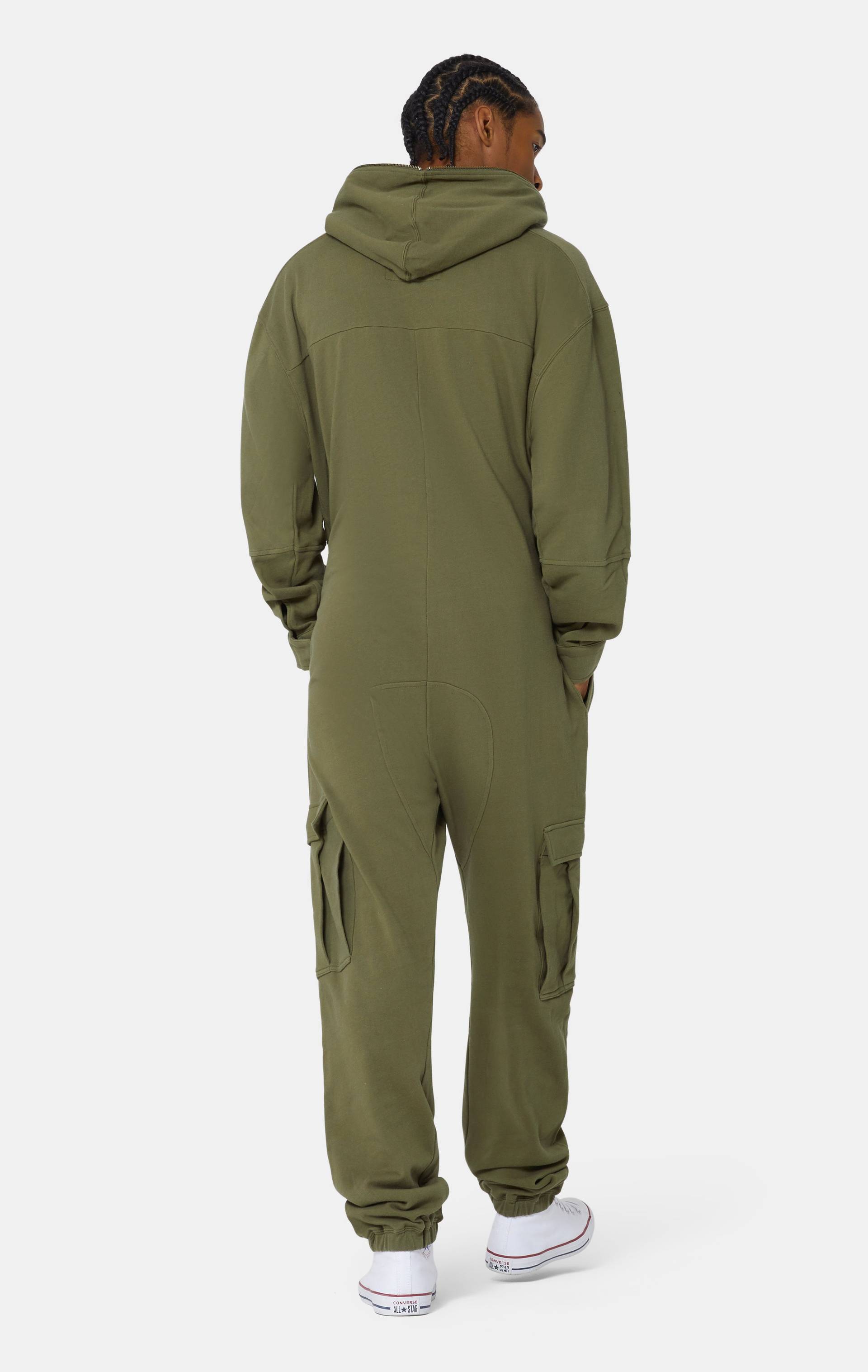 Onepiece Cargo Baggy Jumpsuit Army - 4