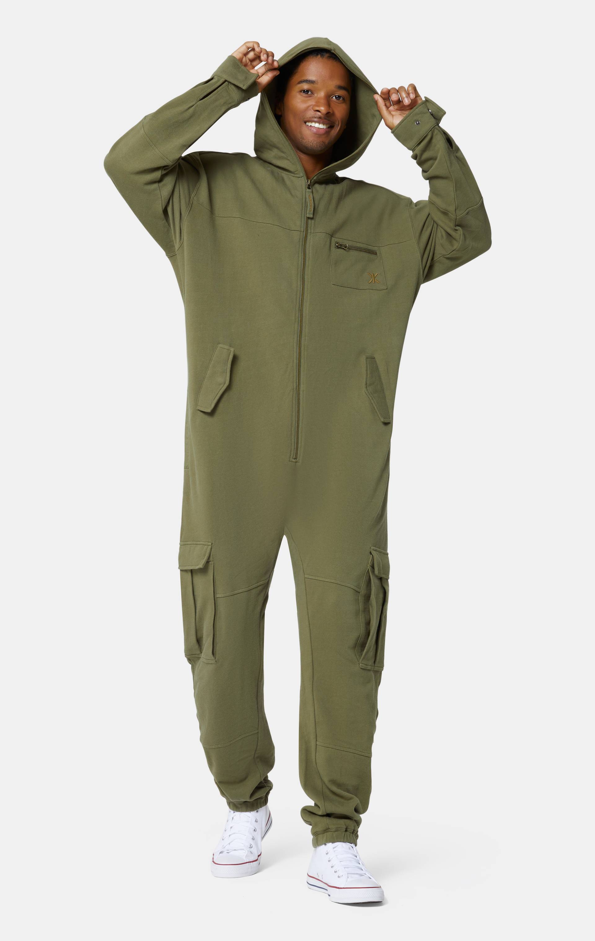Onepiece Cargo Baggy Jumpsuit Army - 5