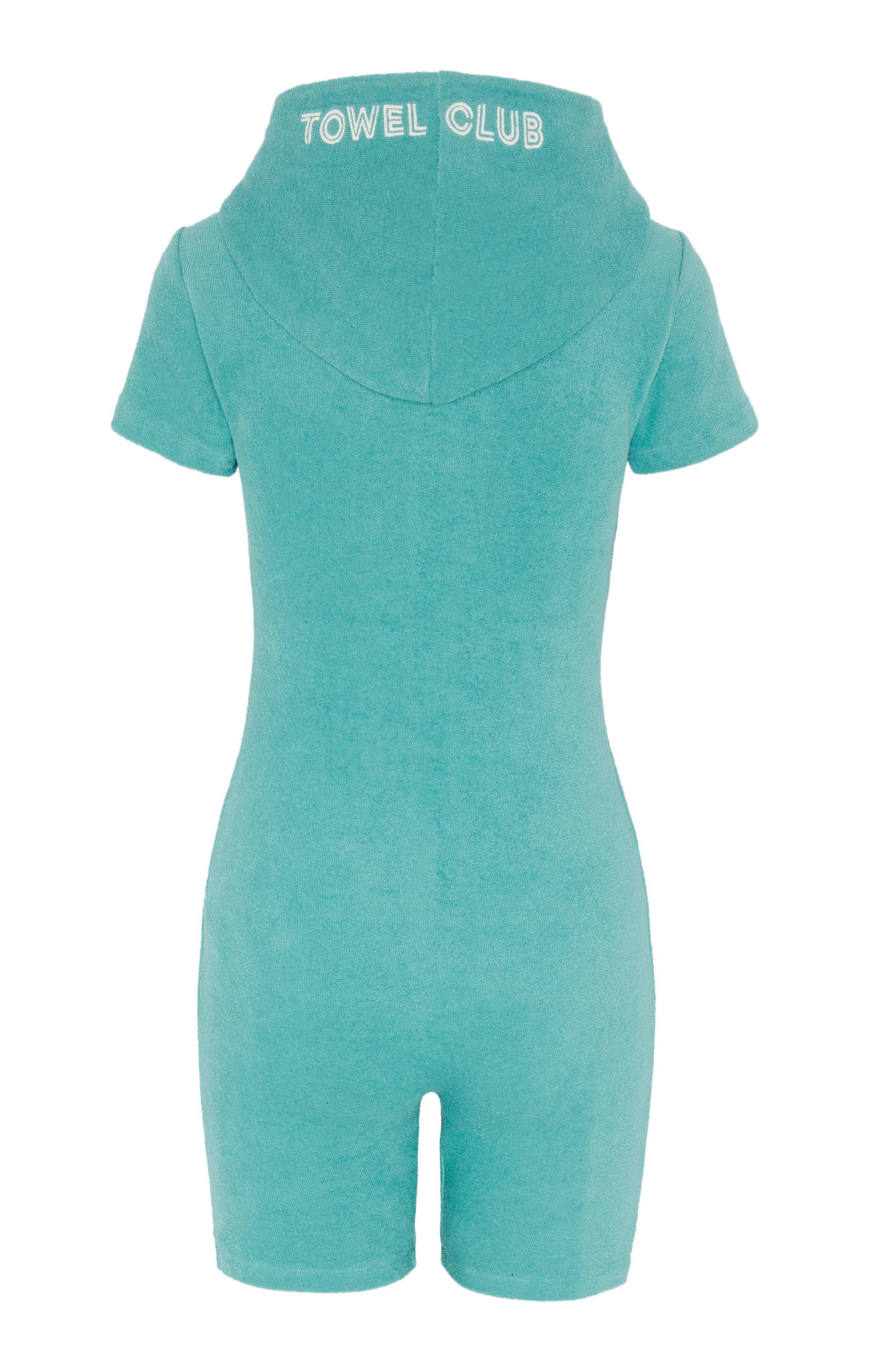 Towel Club Towel Club Short Fitted Jumpsuit Dark Mint - 2