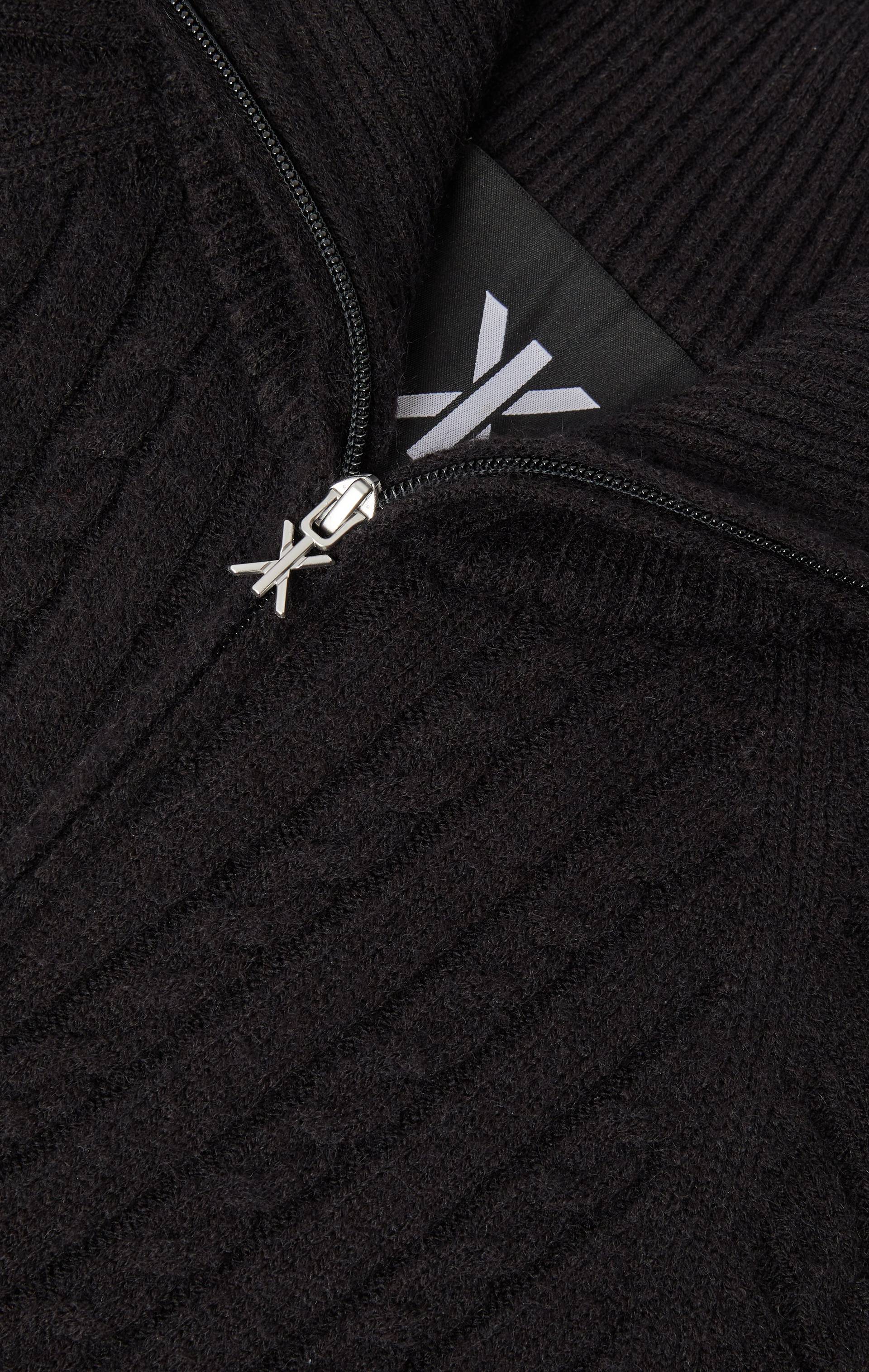 Cable Fitted Jumpsuit Black