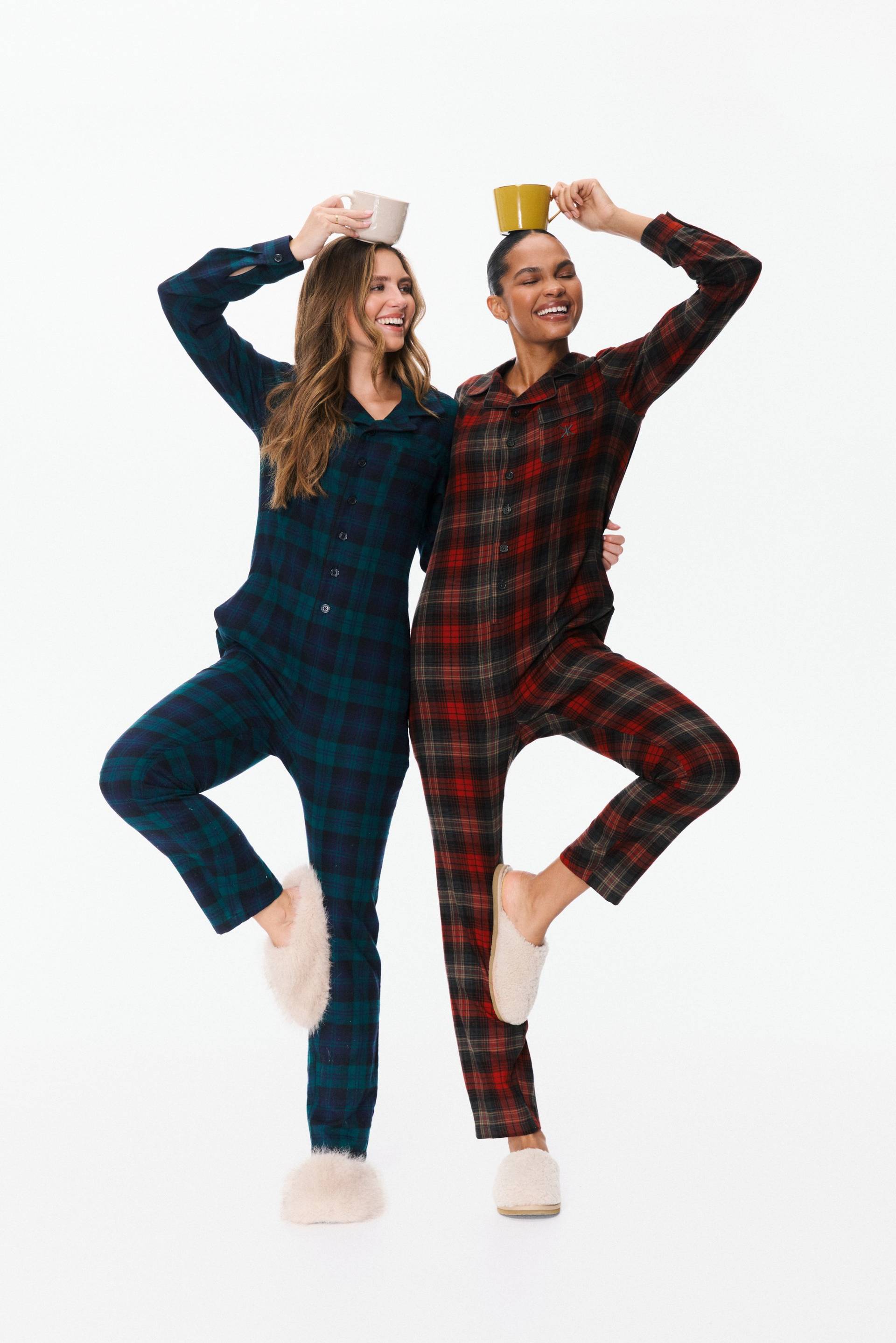 Onepiece The Checked Pyjamas Jumpsuit Red - 11