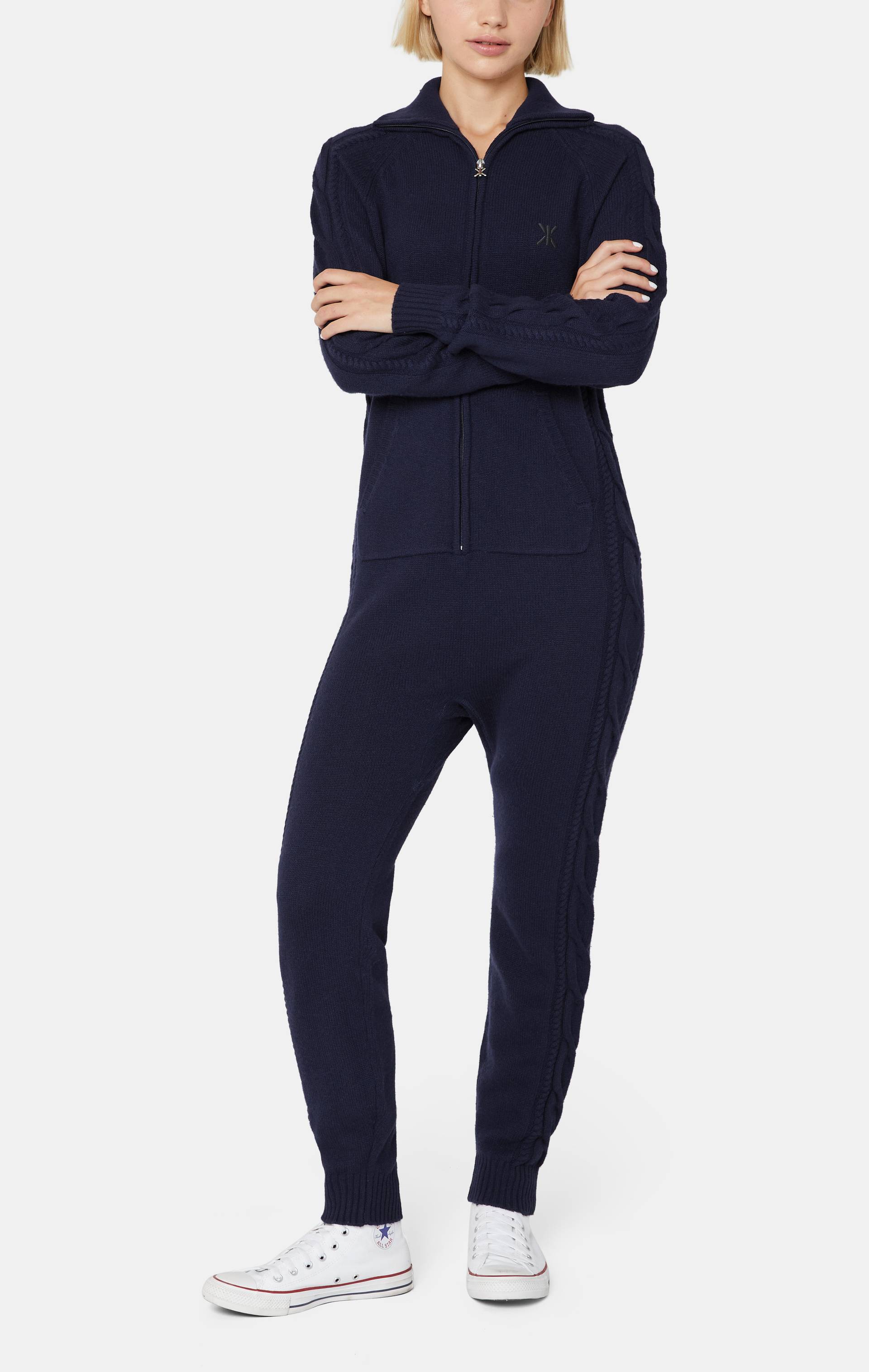 Onepiece The Cashmere Cable Jumpsuit Navy - 4