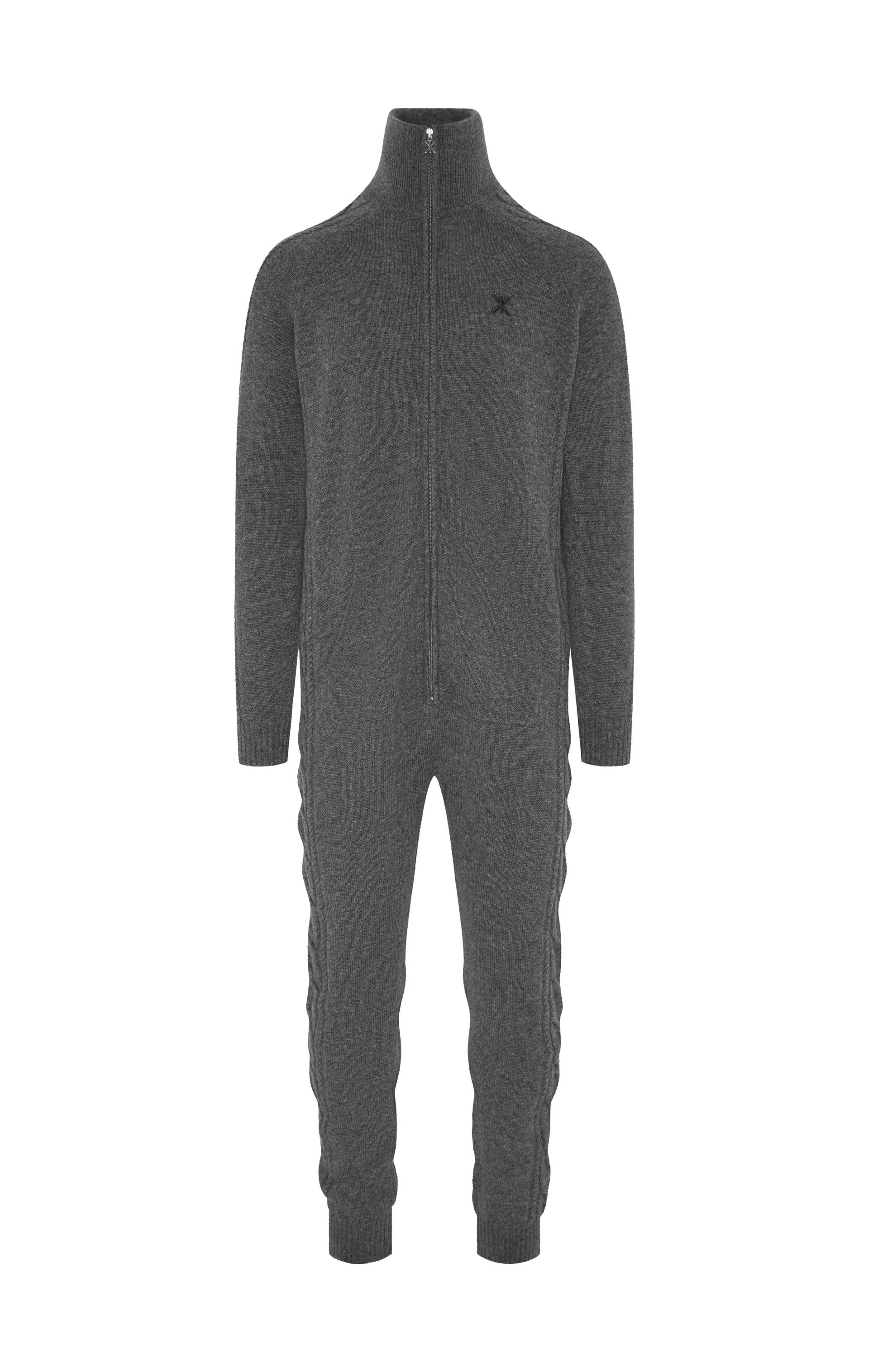 The Cashmere Cable Jumpsuit Grey Melange