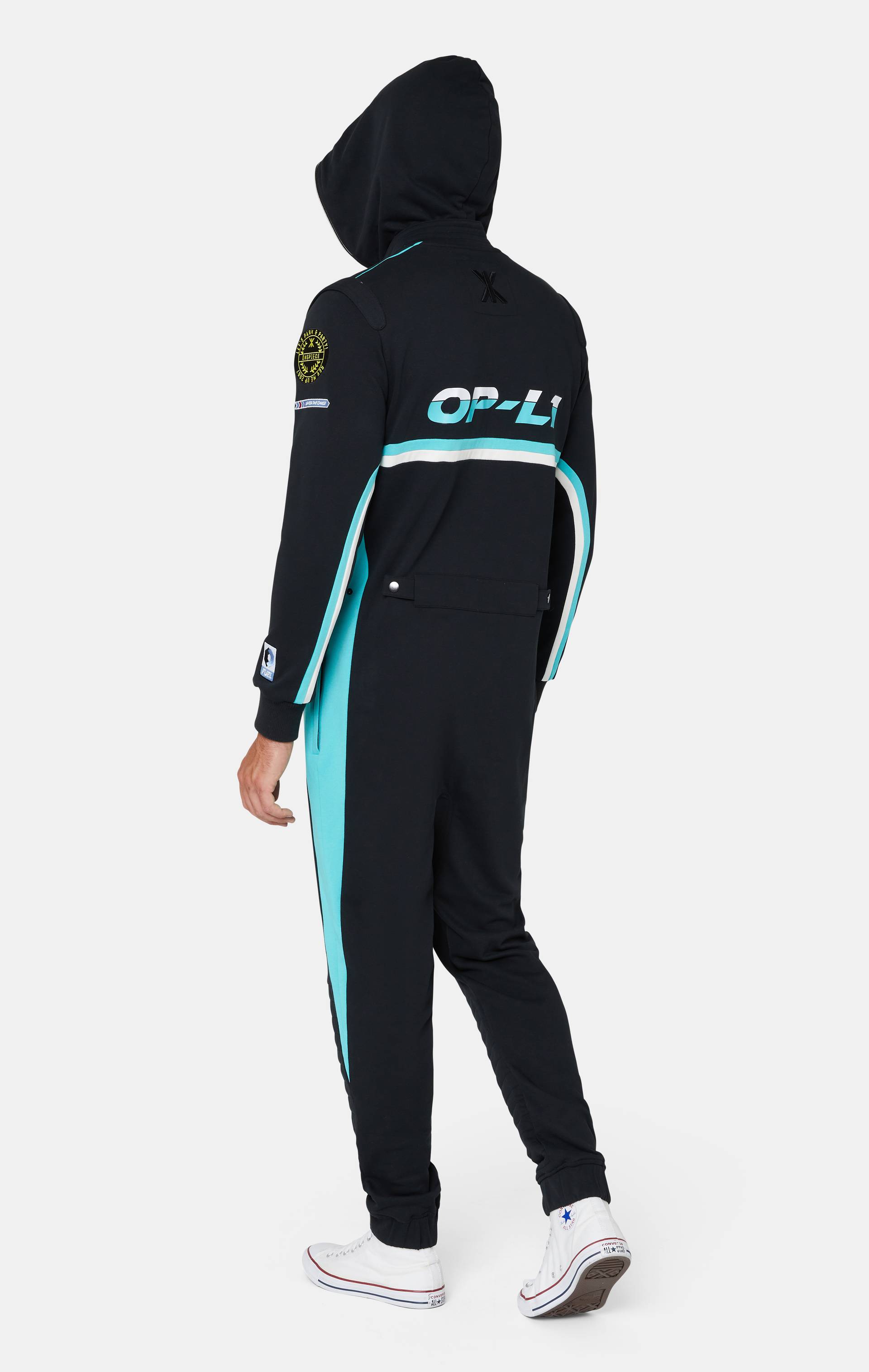 Onepiece Racesuit Jumpsuit Black - 5