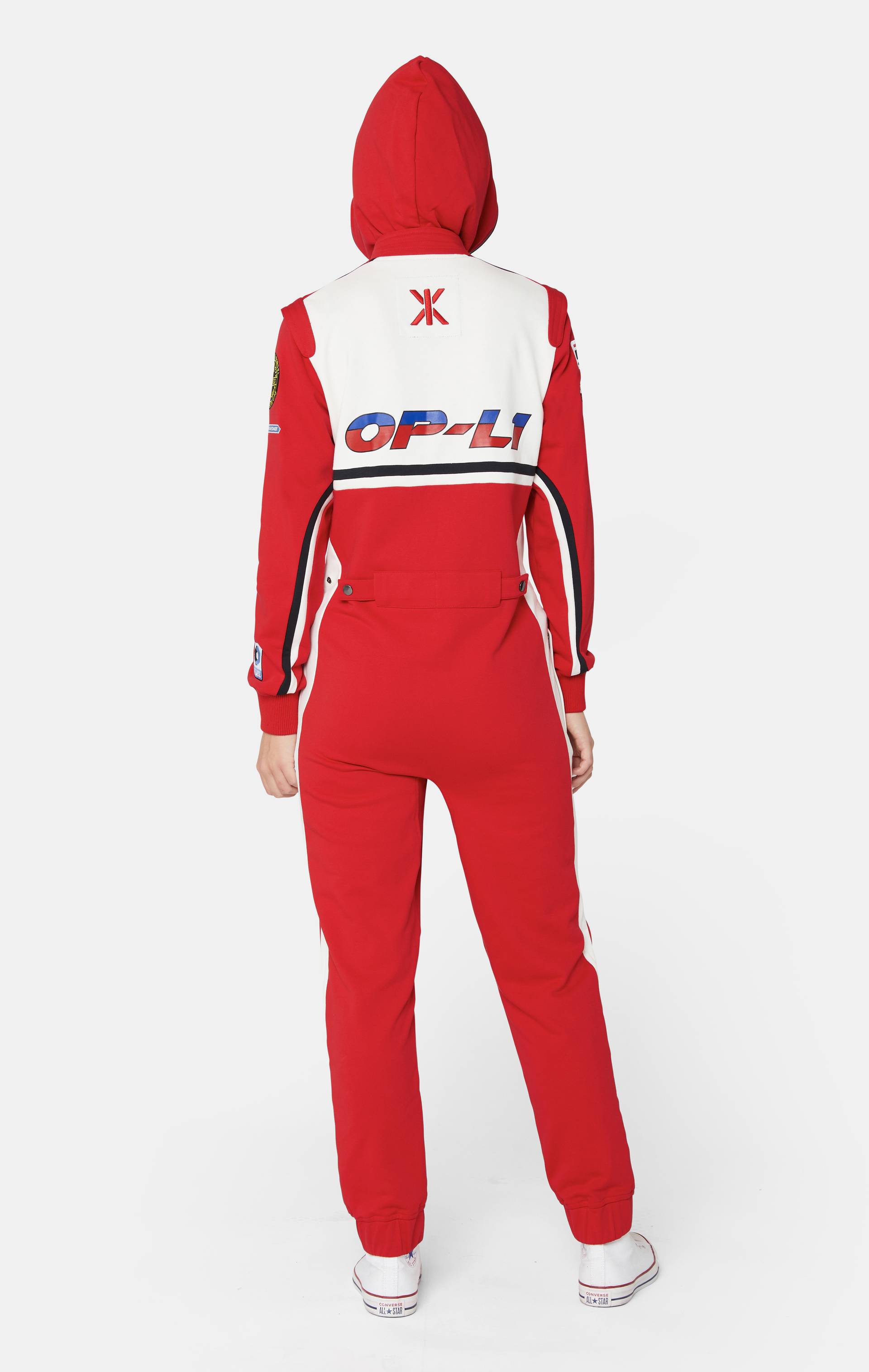 Onepiece Racesuit Jumpsuit Red - 7