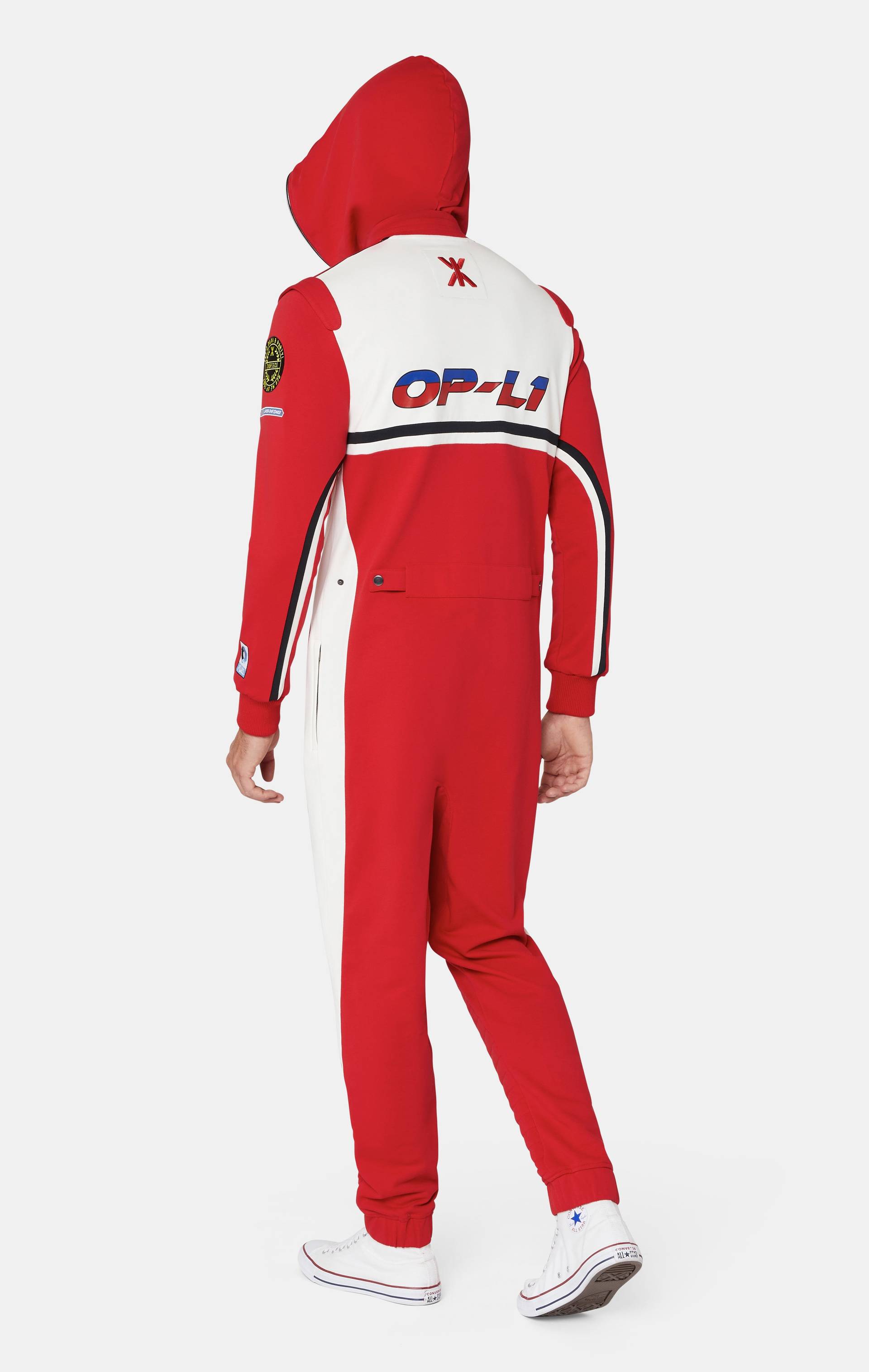 Onepiece Racesuit Jumpsuit Red - 5