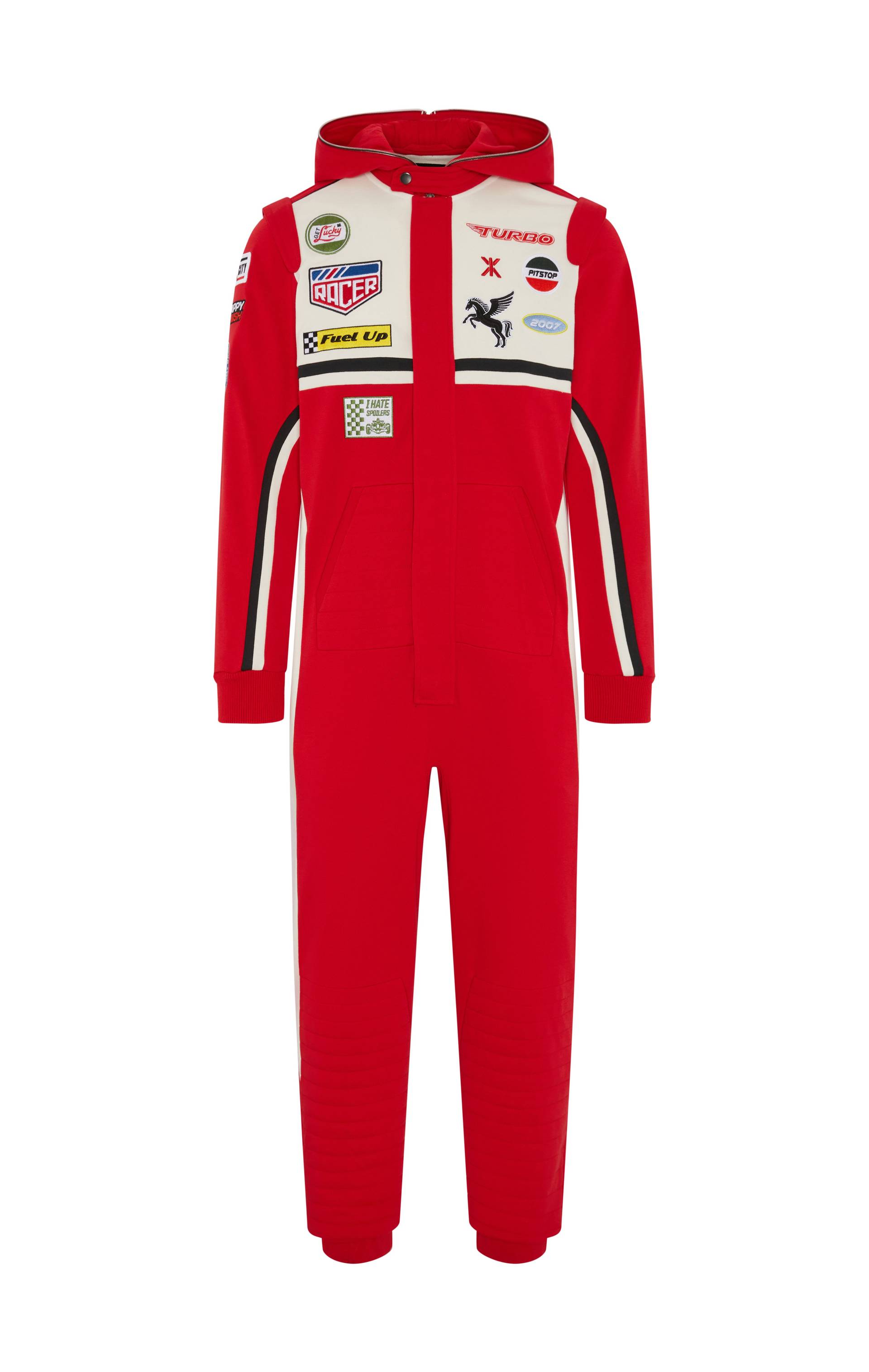 Onepiece Racesuit Jumpsuit Red - 1