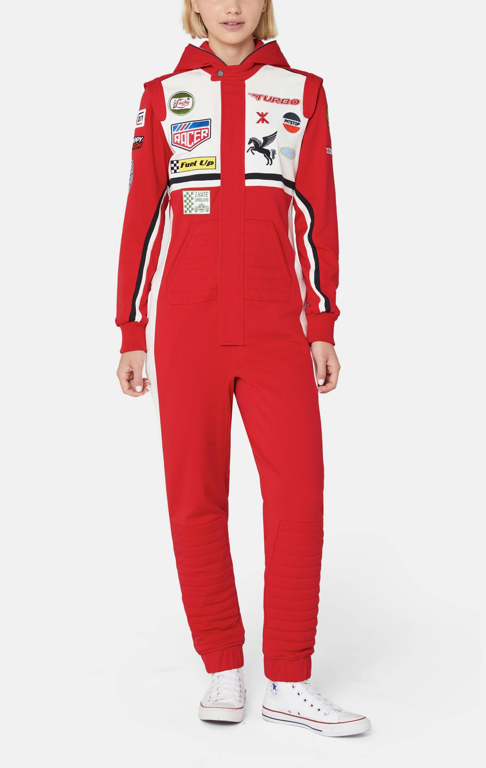 Onepiece Racesuit Jumpsuit Red - 6