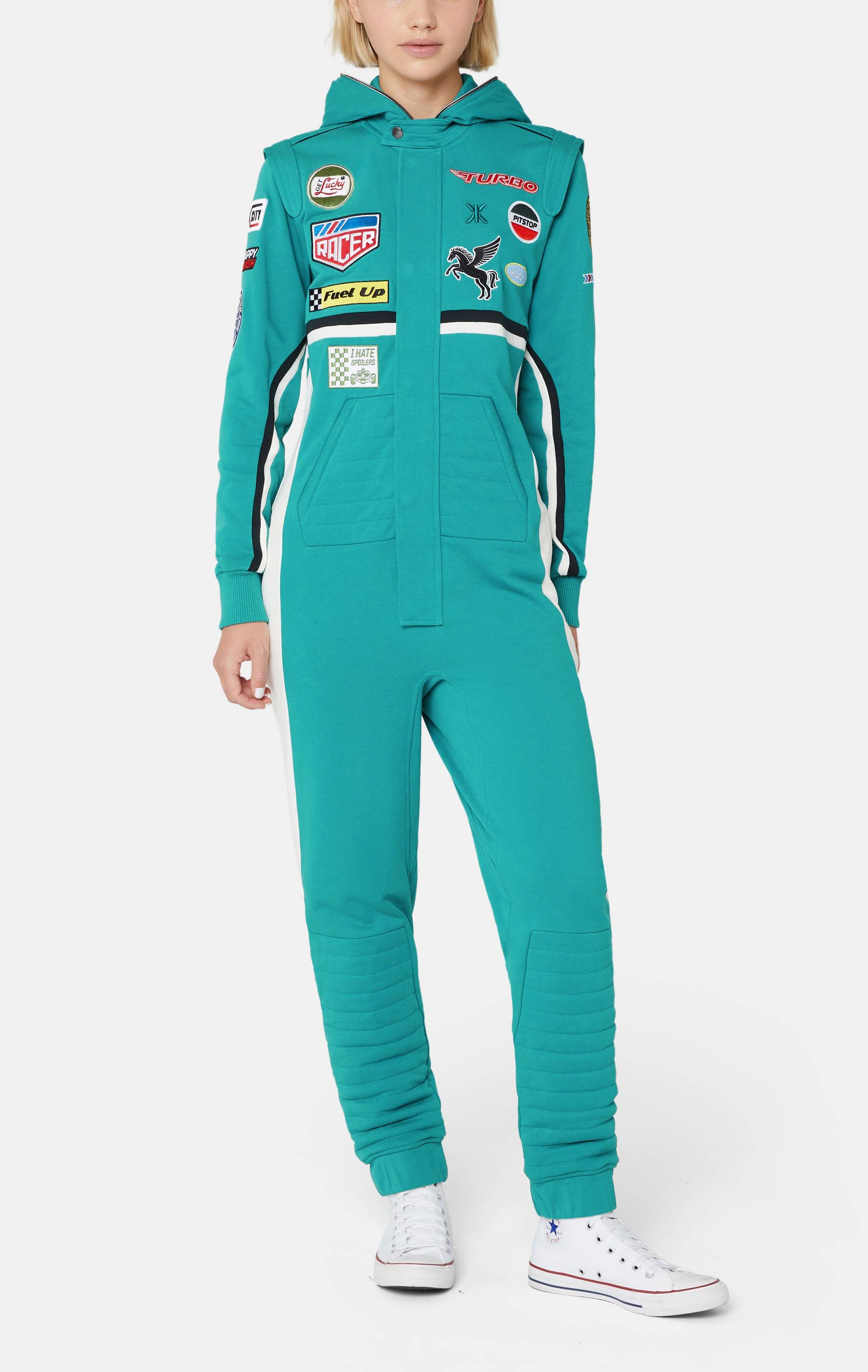 Onepiece Racesuit Jumpsuit Green - 6