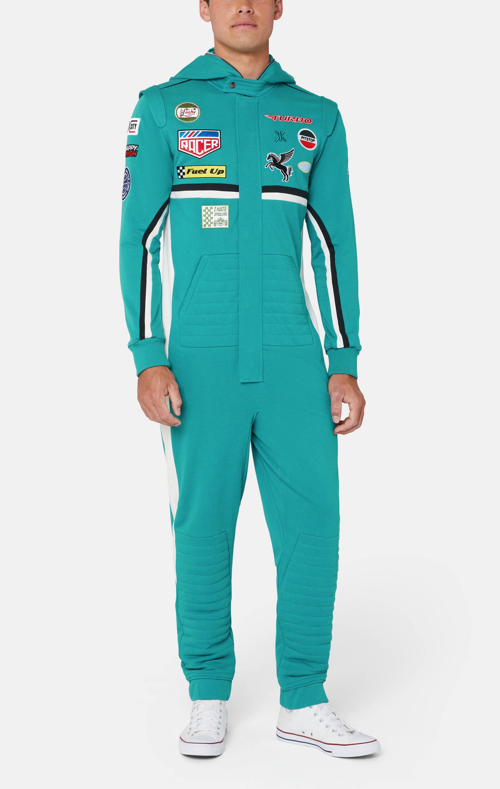 Onepiece Racesuit Jumpsuit Green - 4