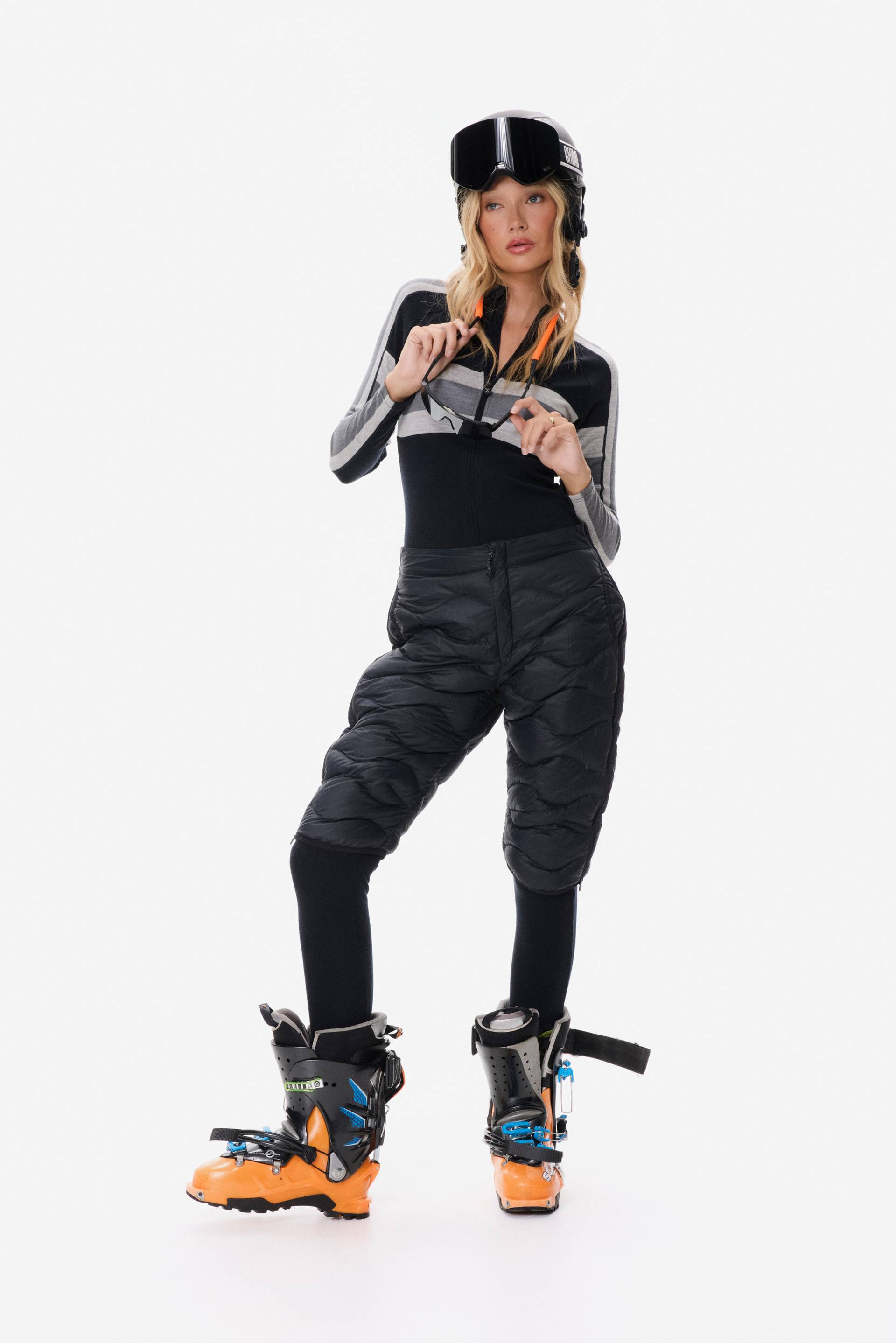 Onepiece Baselayer Fitted Jumpsuit Black/White - 5