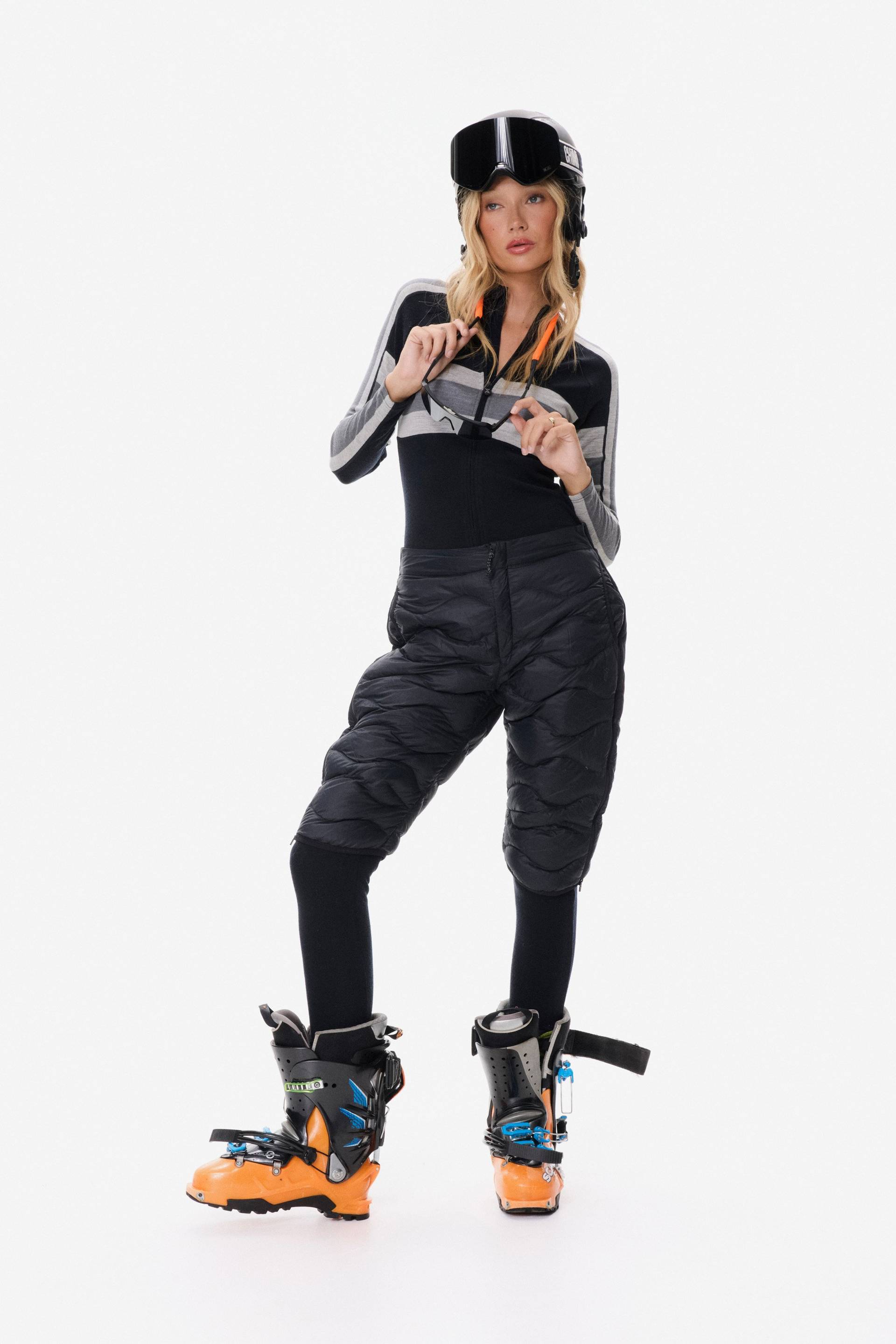 Baselayer Fitted Jumpsuit Black/White