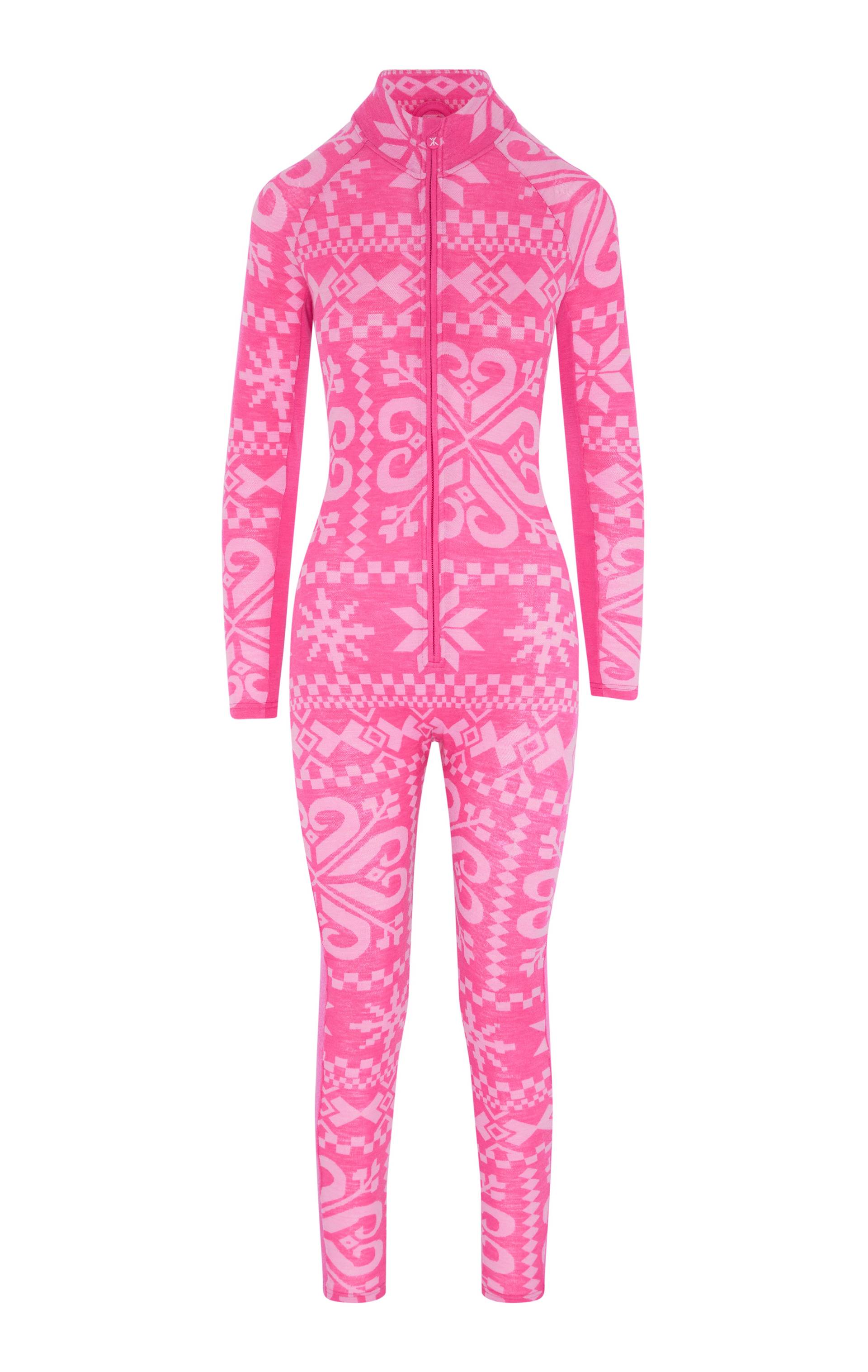 Baselayer Fitted Jumpsuit Pink