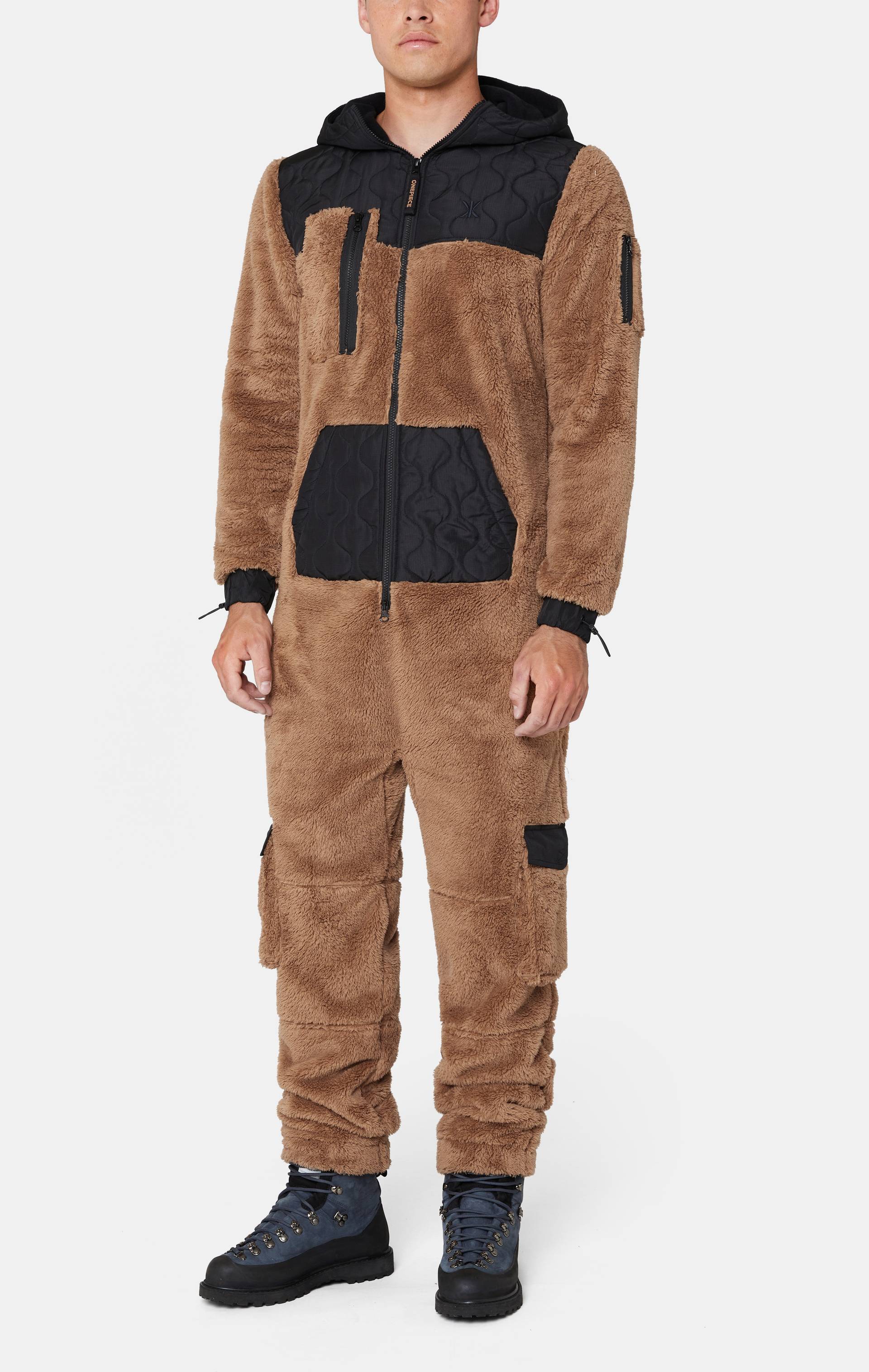 Onepiece Puppy Cargo Jumpsuit Brown - 2