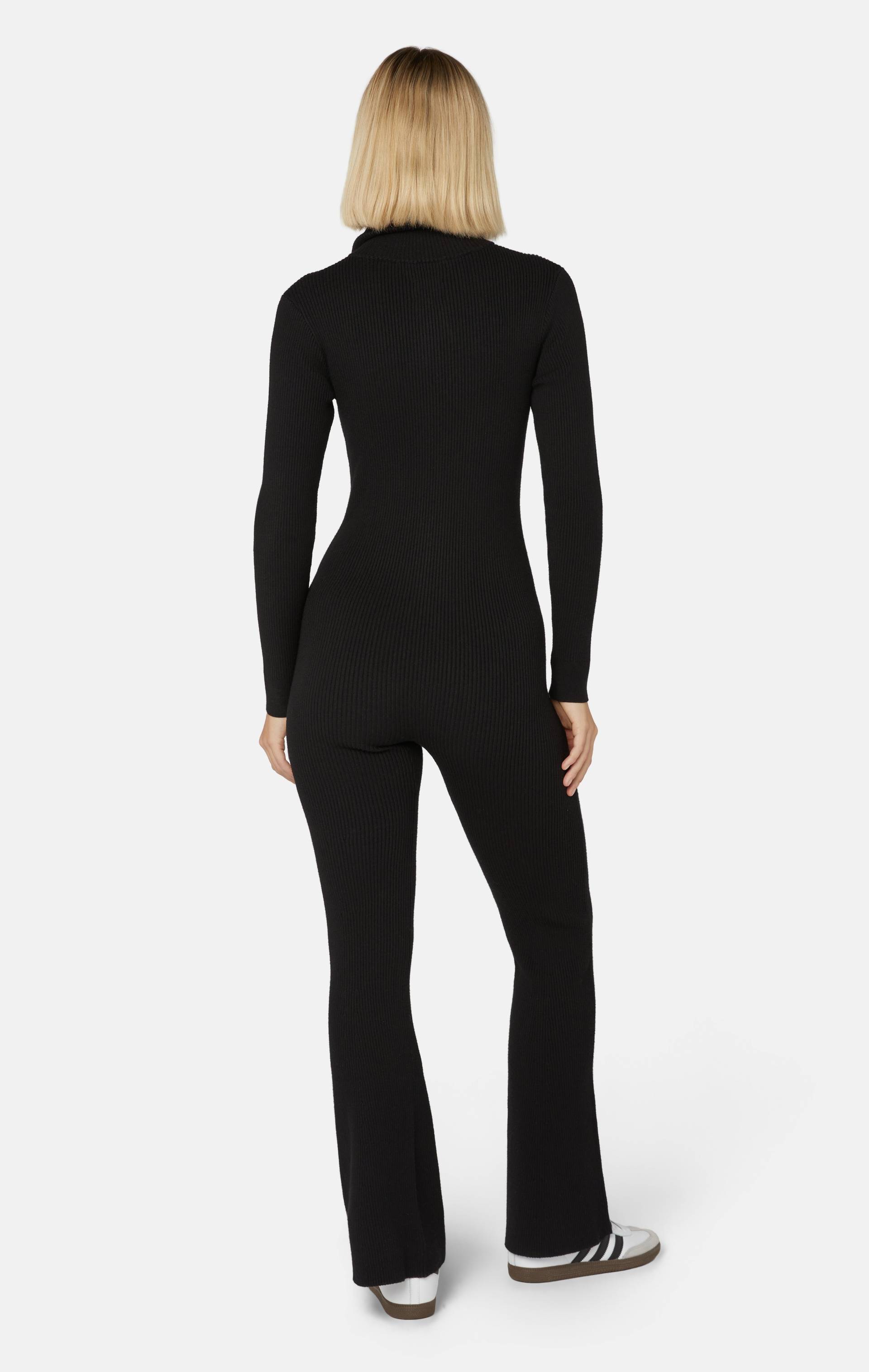 Onepiece The Rib Highneck Jumpsuit Black - 3