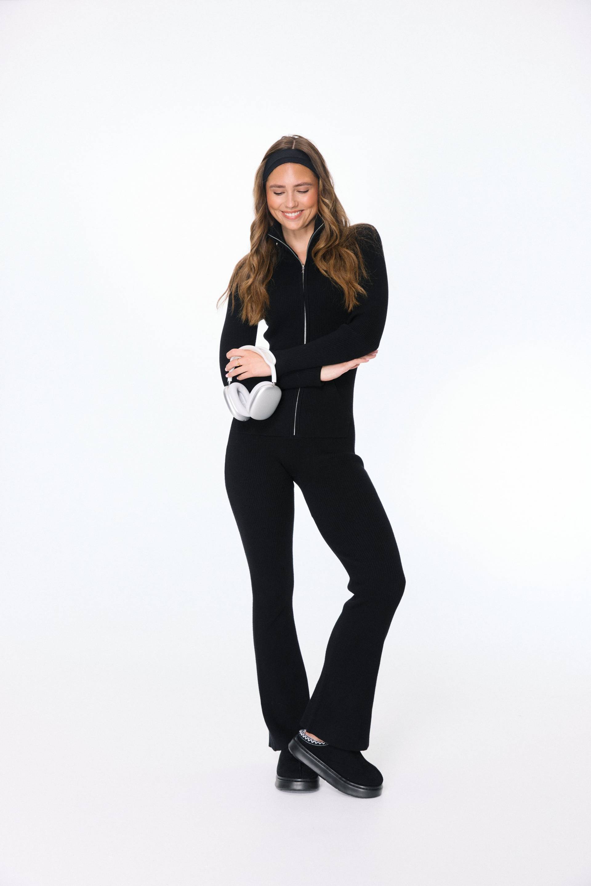 Onepiece The Rib Highneck Jumpsuit Black - 8