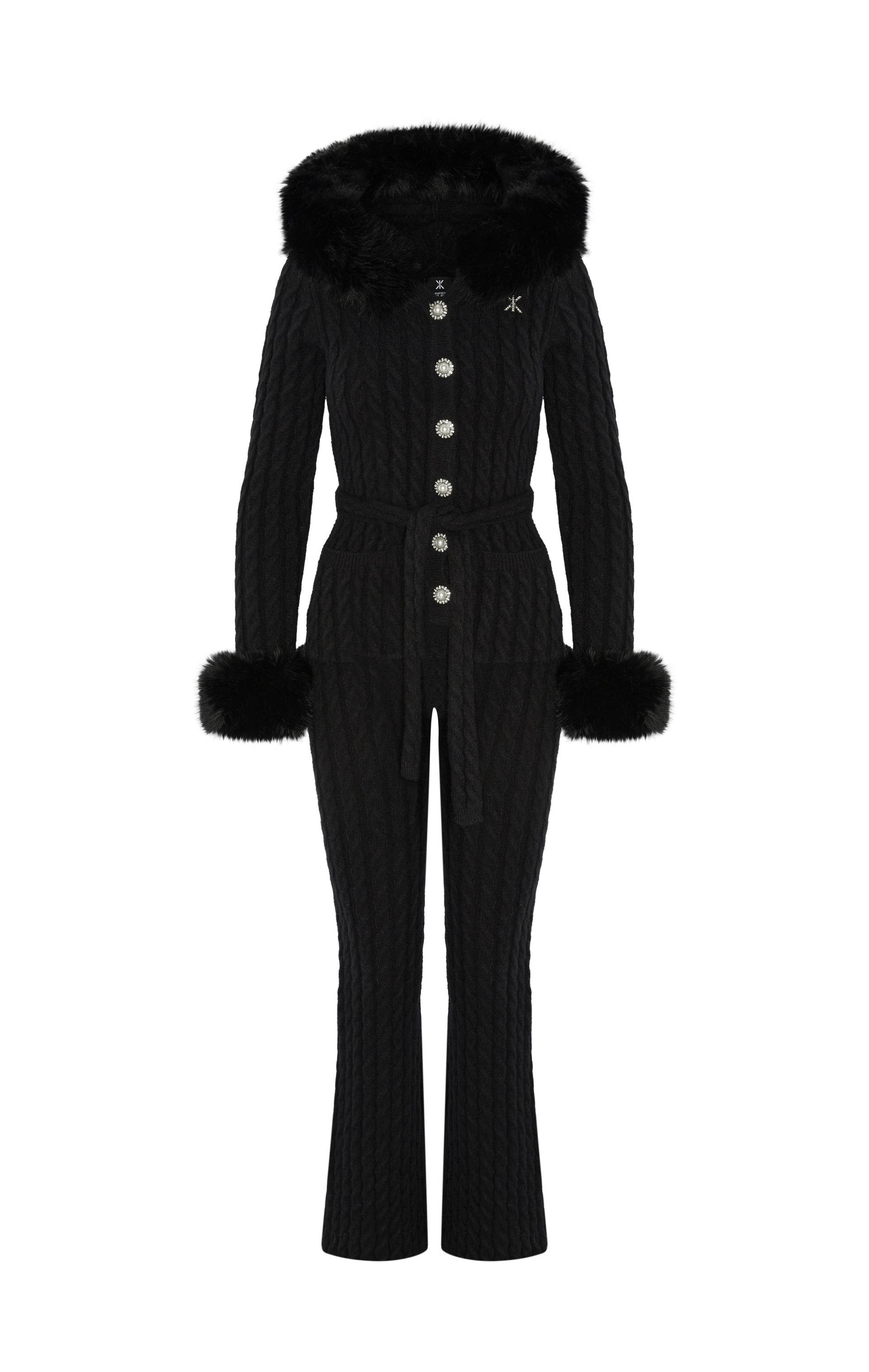 Onepiece Chalet fitted Jumpsuit Black - 1