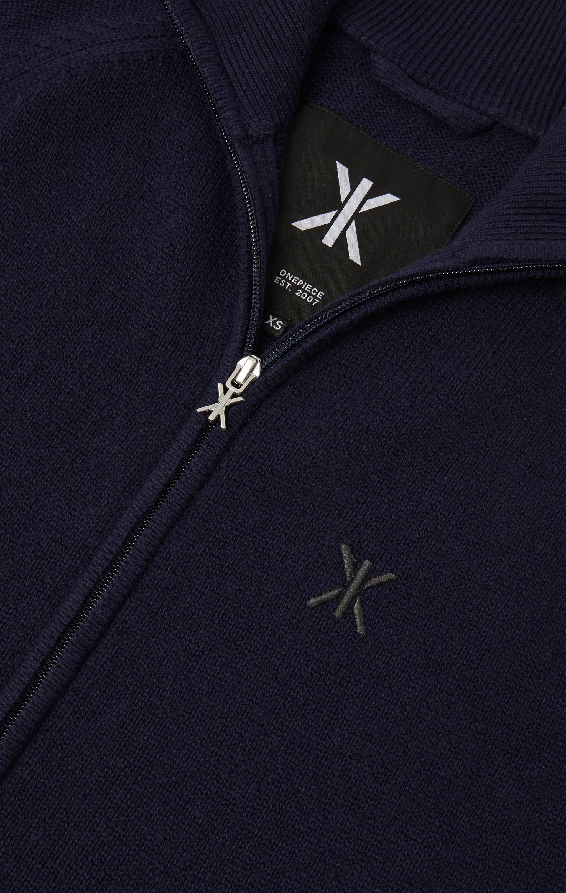 Onepiece Cable Lux Cashmere Jumpsuit Navy - 7