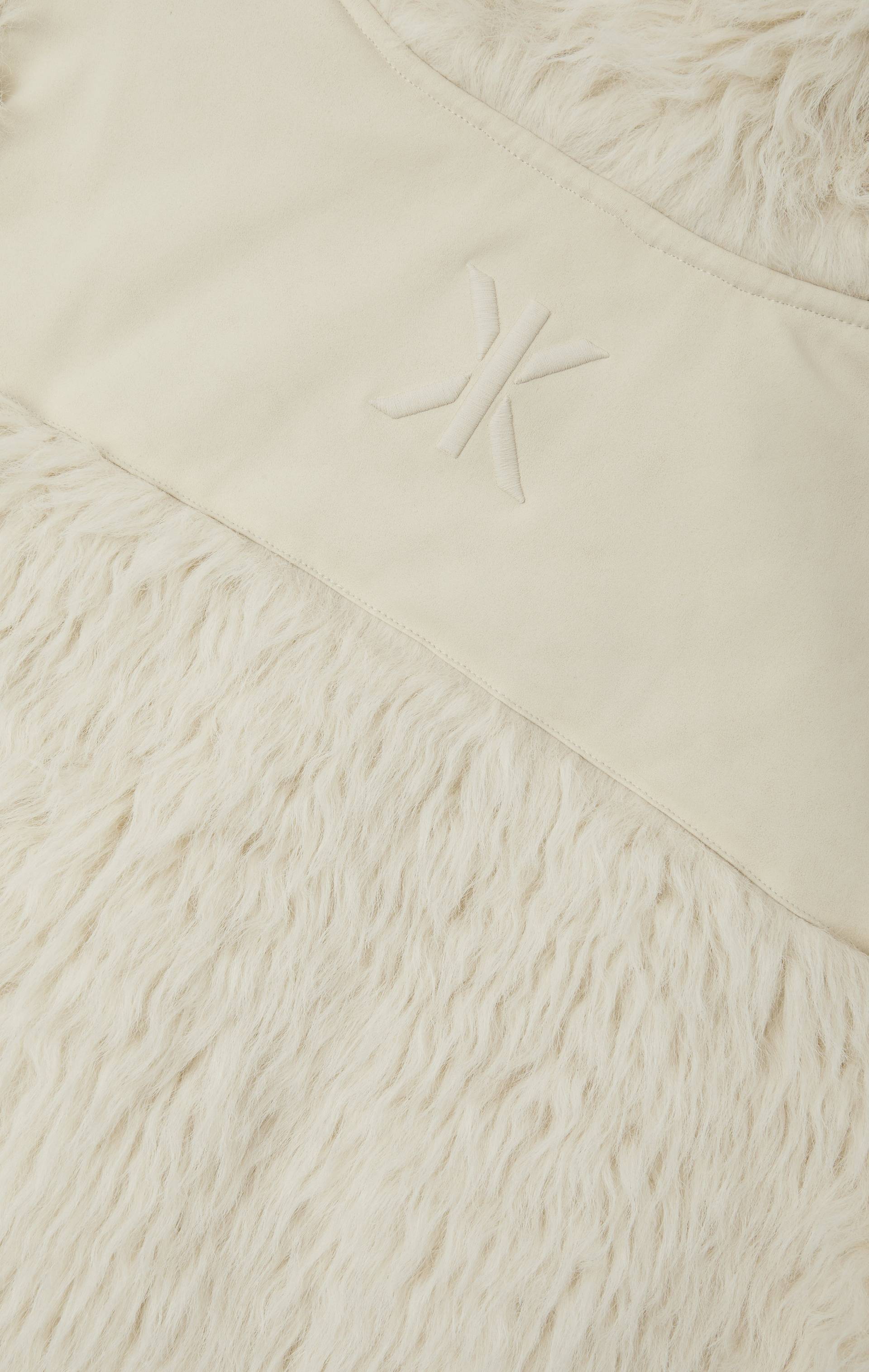 Onepiece Vanilla Fur Jumpsuit Off White - 9