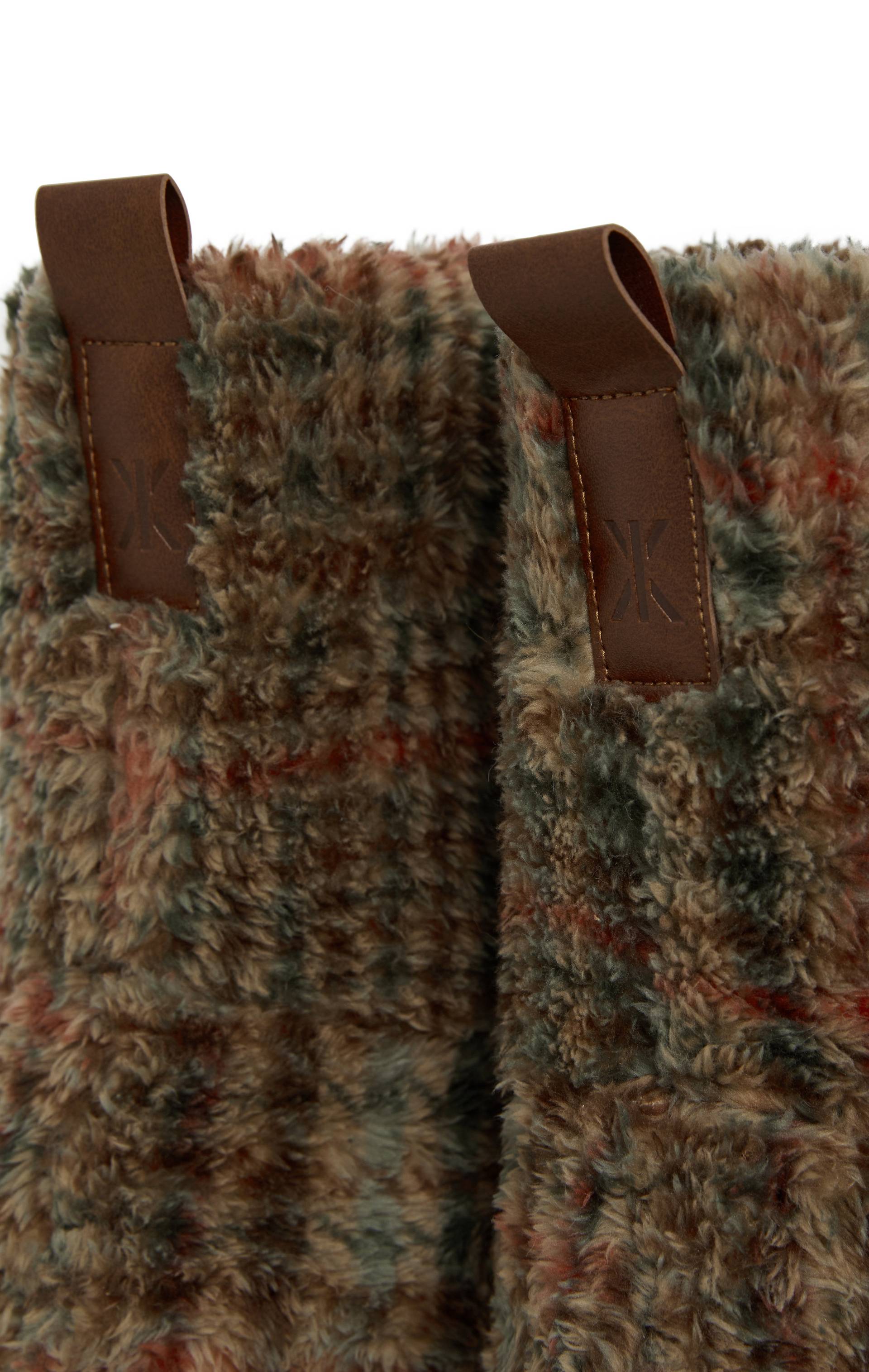Onepiece Puppy Slippers Brown Check - 3