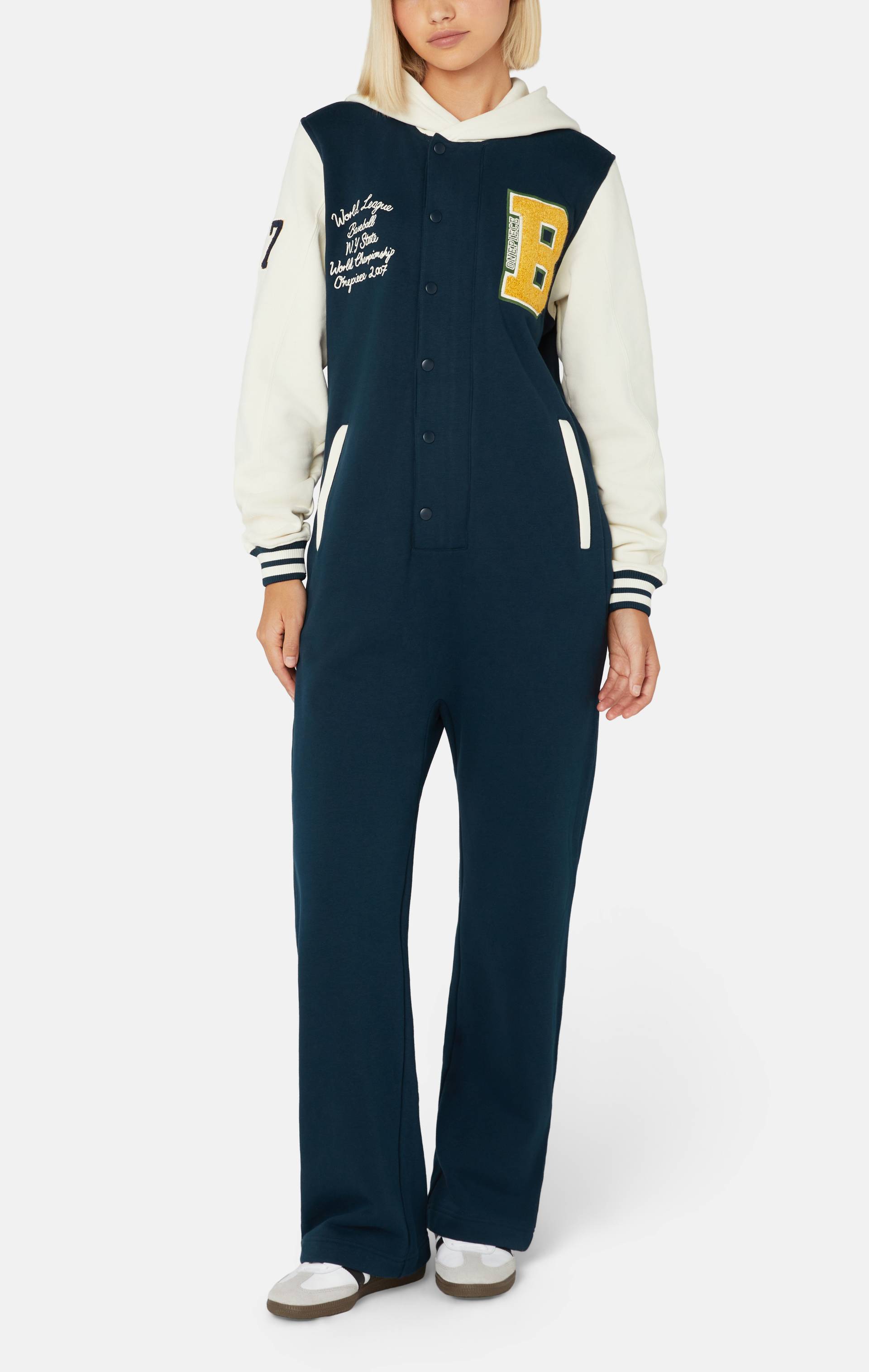 Onepiece University Jumpsuit Navy - 4
