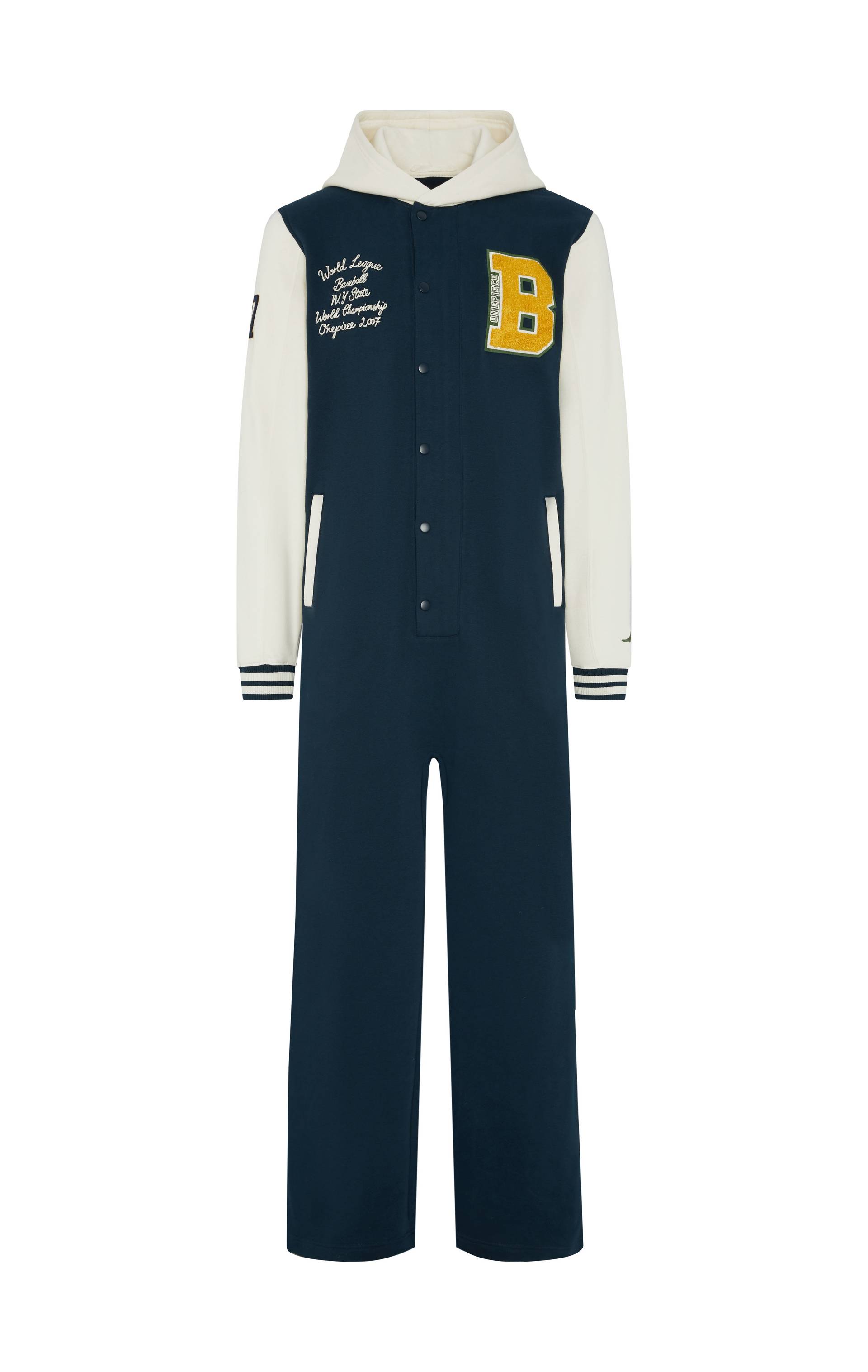 Onepiece University Jumpsuit Navy - 1