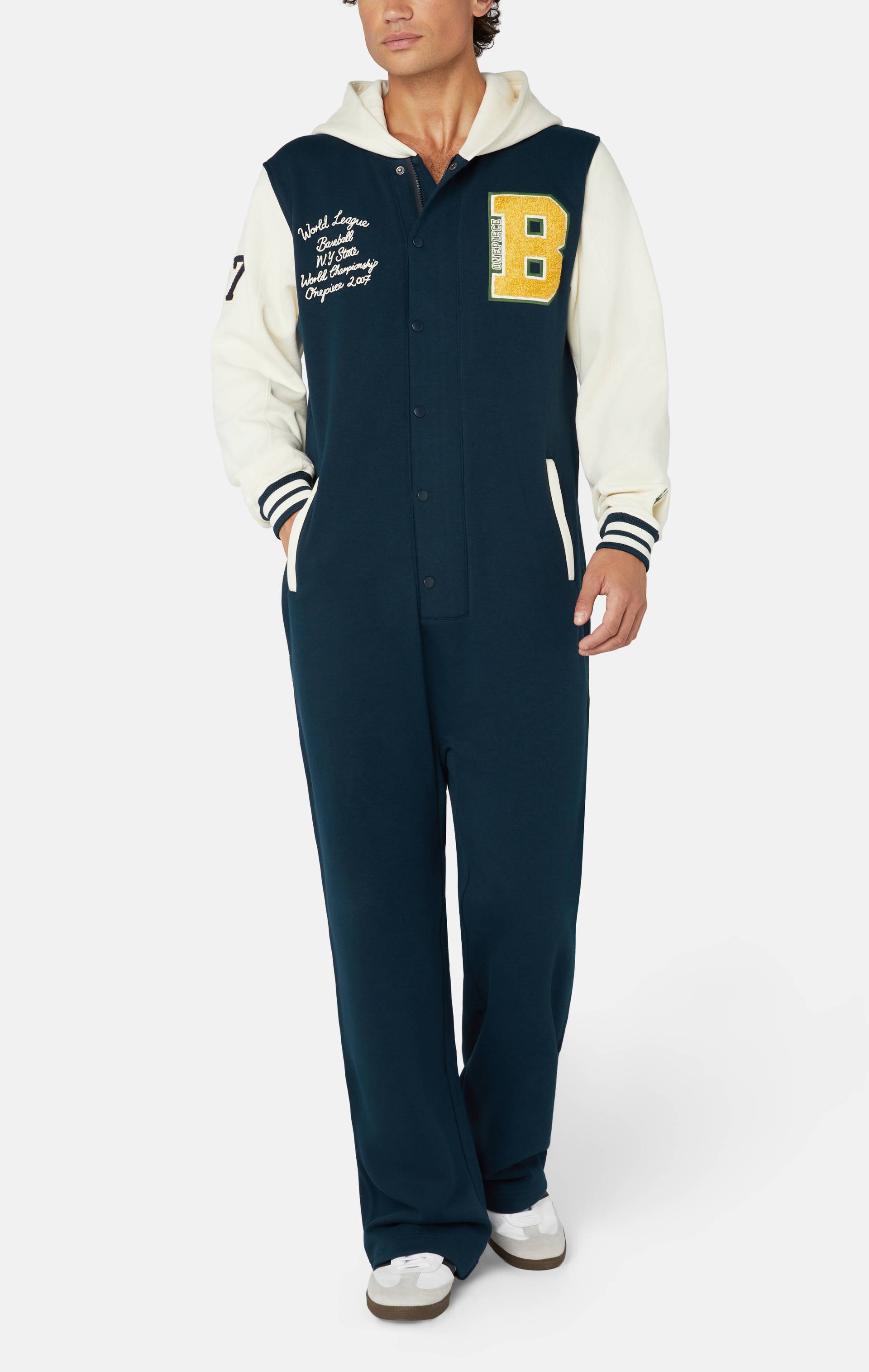 Onepiece University Jumpsuit Navy - 2